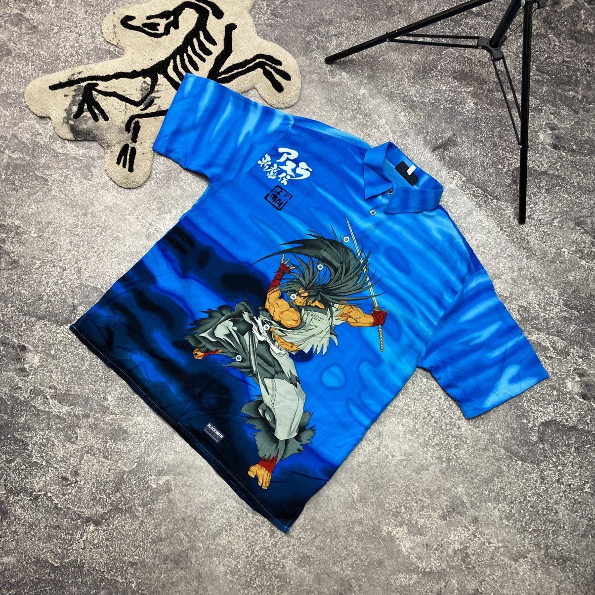 Anime Vintage Black Smith Manga Overprinted y2k button shirt sizeL Size US L / EU 52-54 / 3 - 1 Thumbnail
