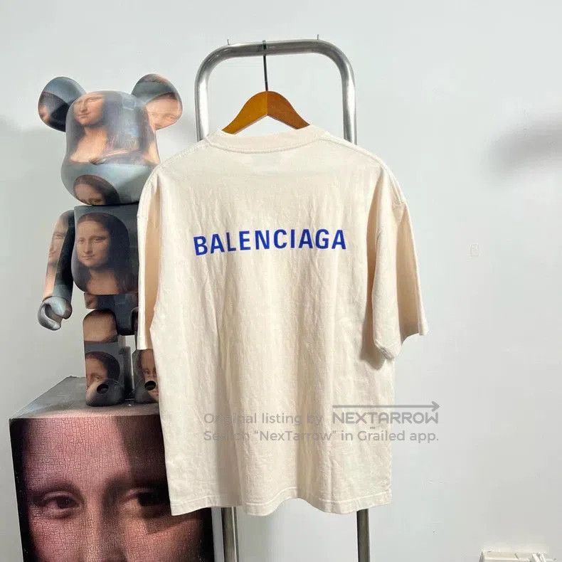 Balenciaga Balenciaga Back Logo Short Sleeve Tee. Size US M / EU 48-50 / 2 - 2 Thumbnail