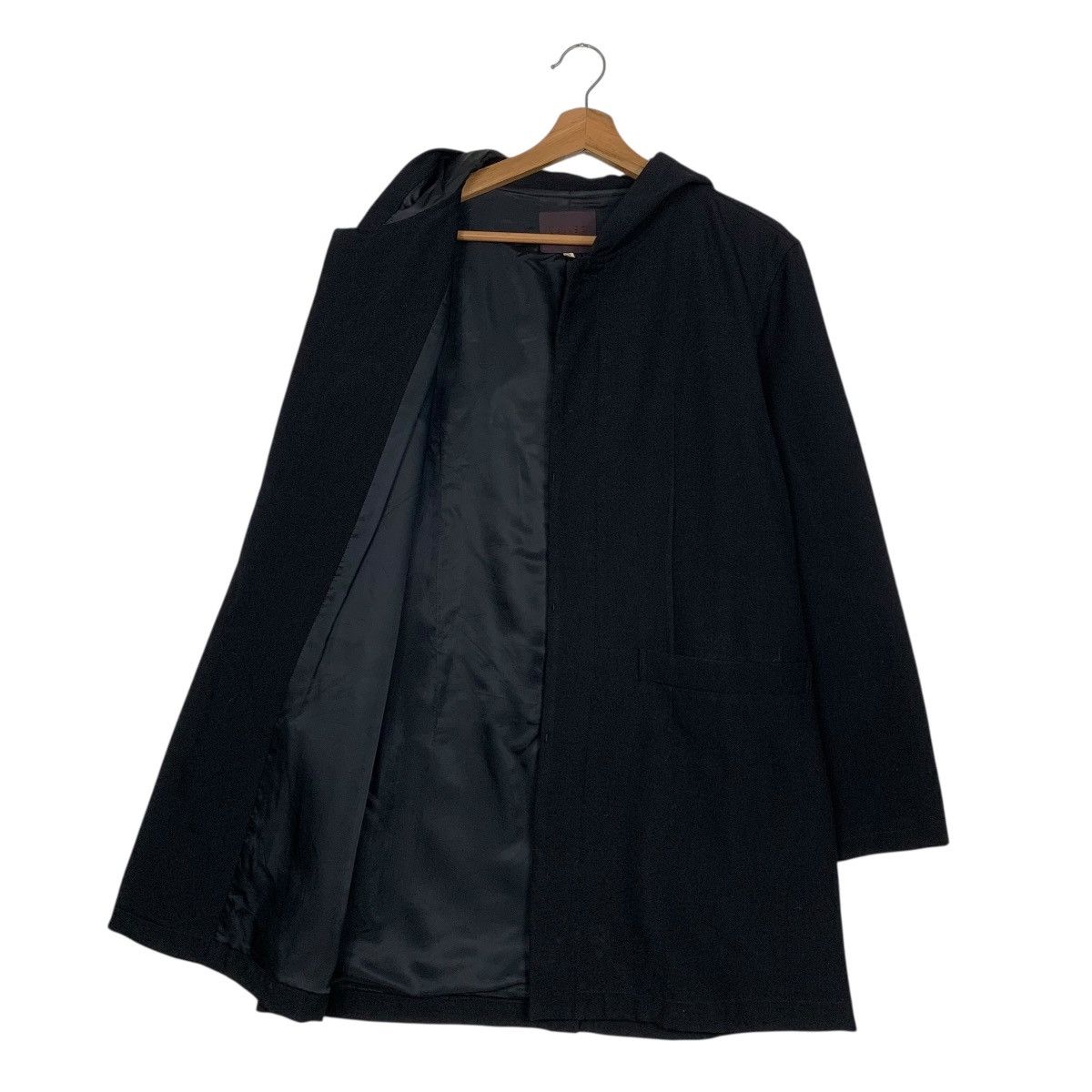 Takeo Kikuchi Takeo Kikuchi Hooded Wool Black Long Jacket Size US S / EU 44-46 / 1 - 10 Thumbnail