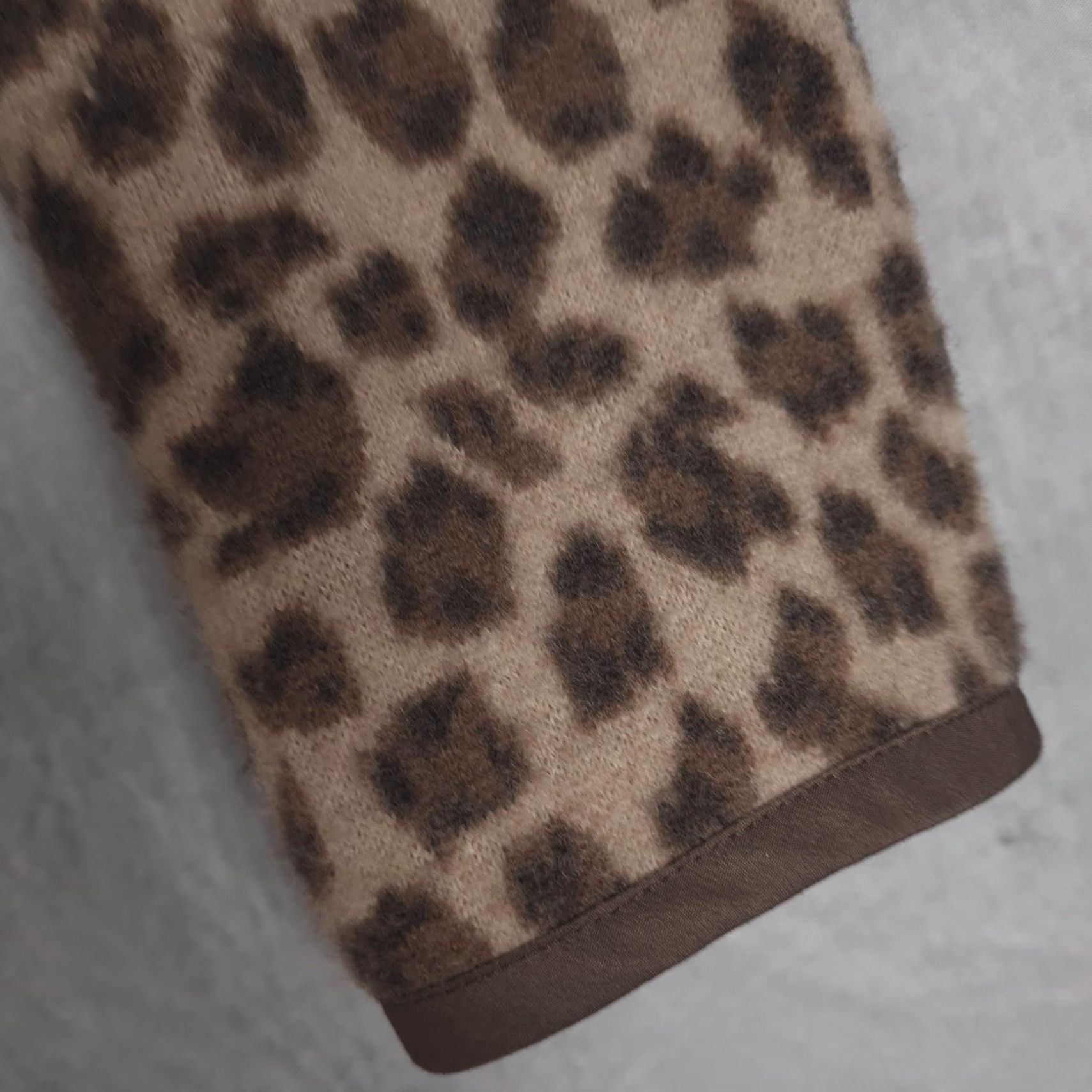 Talbots Talbots Blazer Women's Large Brown Leopard Print 100% Merino Wool Jacket Tailored Size L / US 10 / IT 46 - 6 Thumbnail