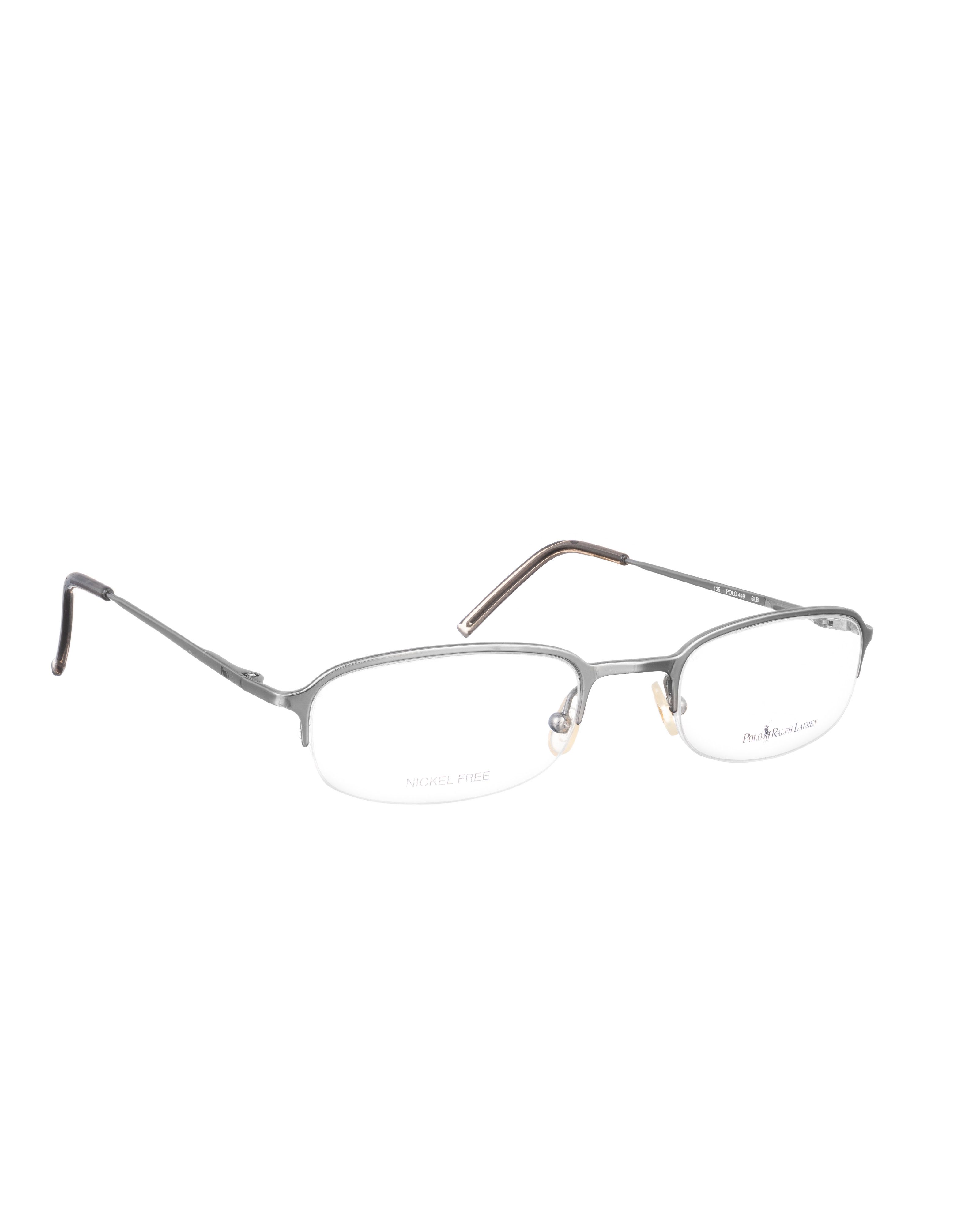 Polo Ralph Lauren Polo Ralph Lauren 00s Half Rim Chrome Silver Glasses Size ONE SIZE - 3 Thumbnail