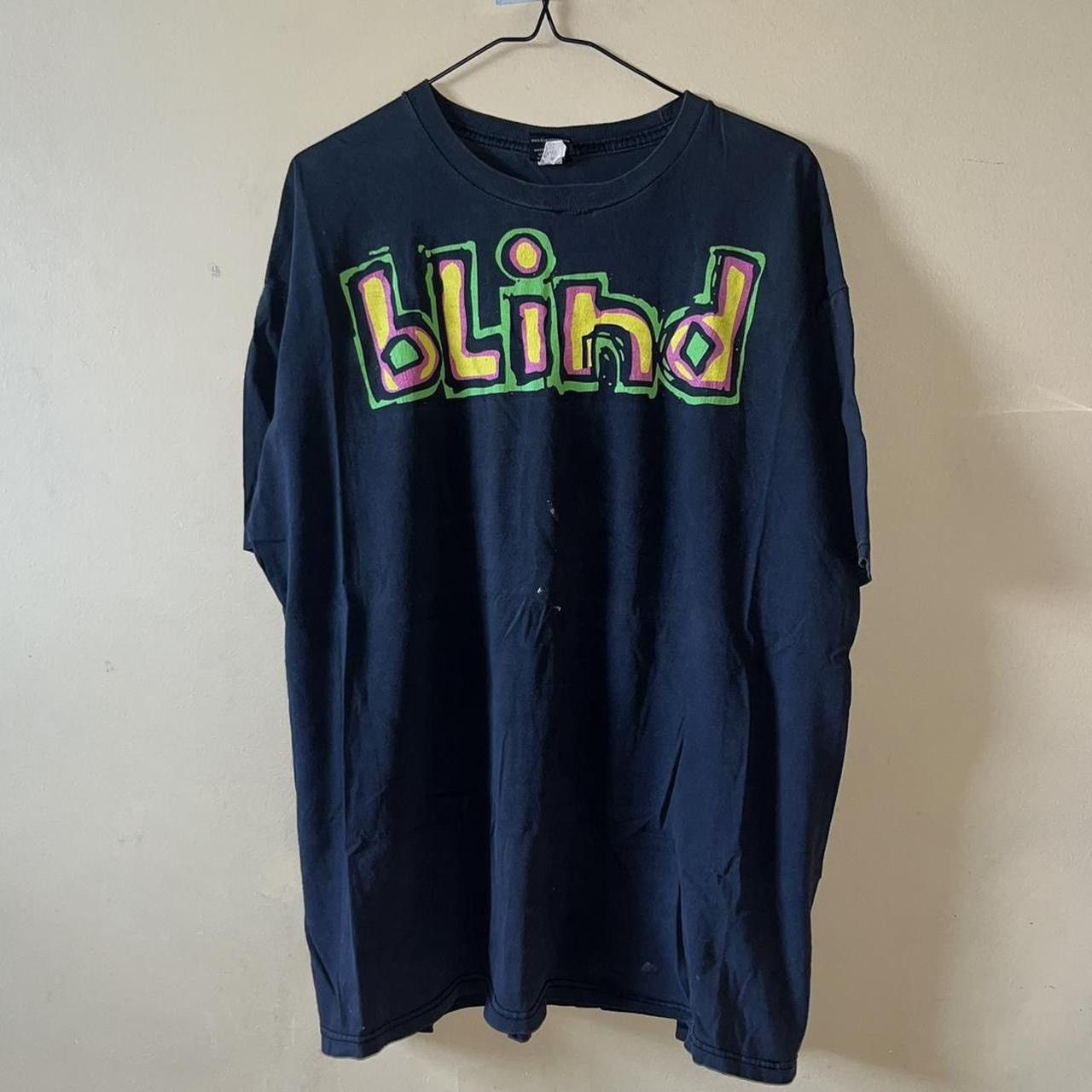 Blind Skateboards Vintage 2000s Blind Skateboards Spell-out Logo Tee Fader Size US L / EU 52-54 / 3 - 1 Thumbnail