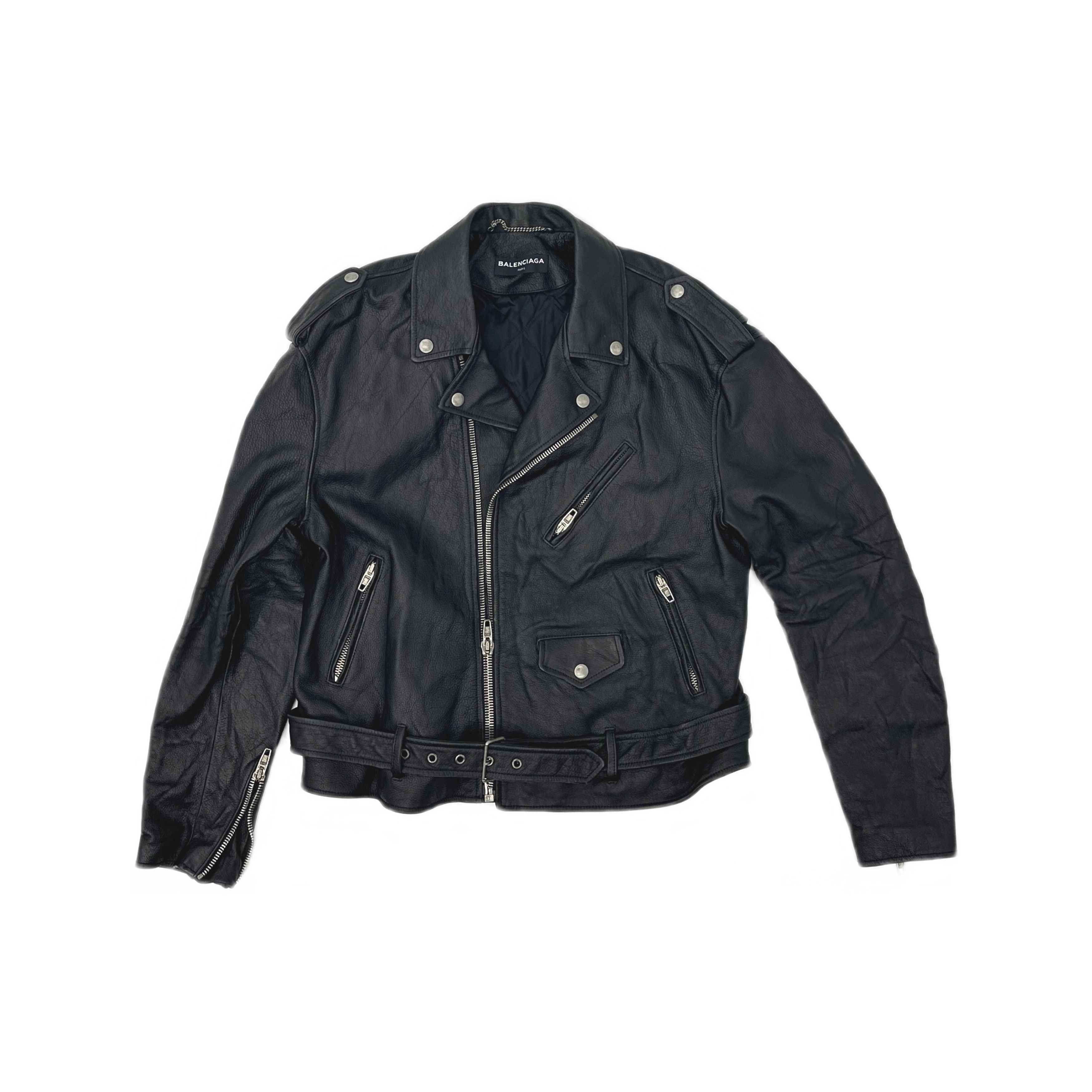 Balenciaga Balenciaga Leather Biker Jacket Size S Size US S / EU 44-46 / 1 - 1 Thumbnail