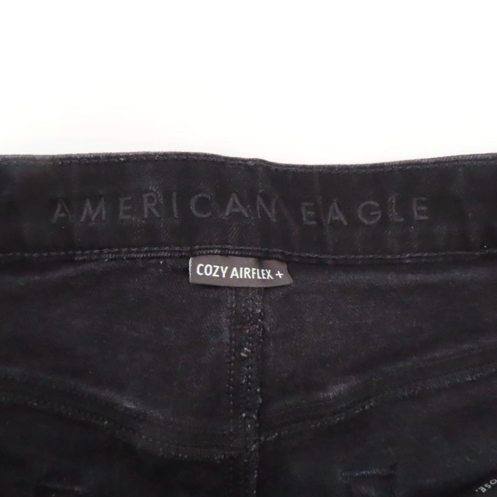 American Eagle Outfitters American Eagle Outfitters Men Jeans 32x34 Athletic Cozy Airflex Distressed Black Denim Straight 5-Pocket Size US 32 / EU 48 - 7 Thumbnail