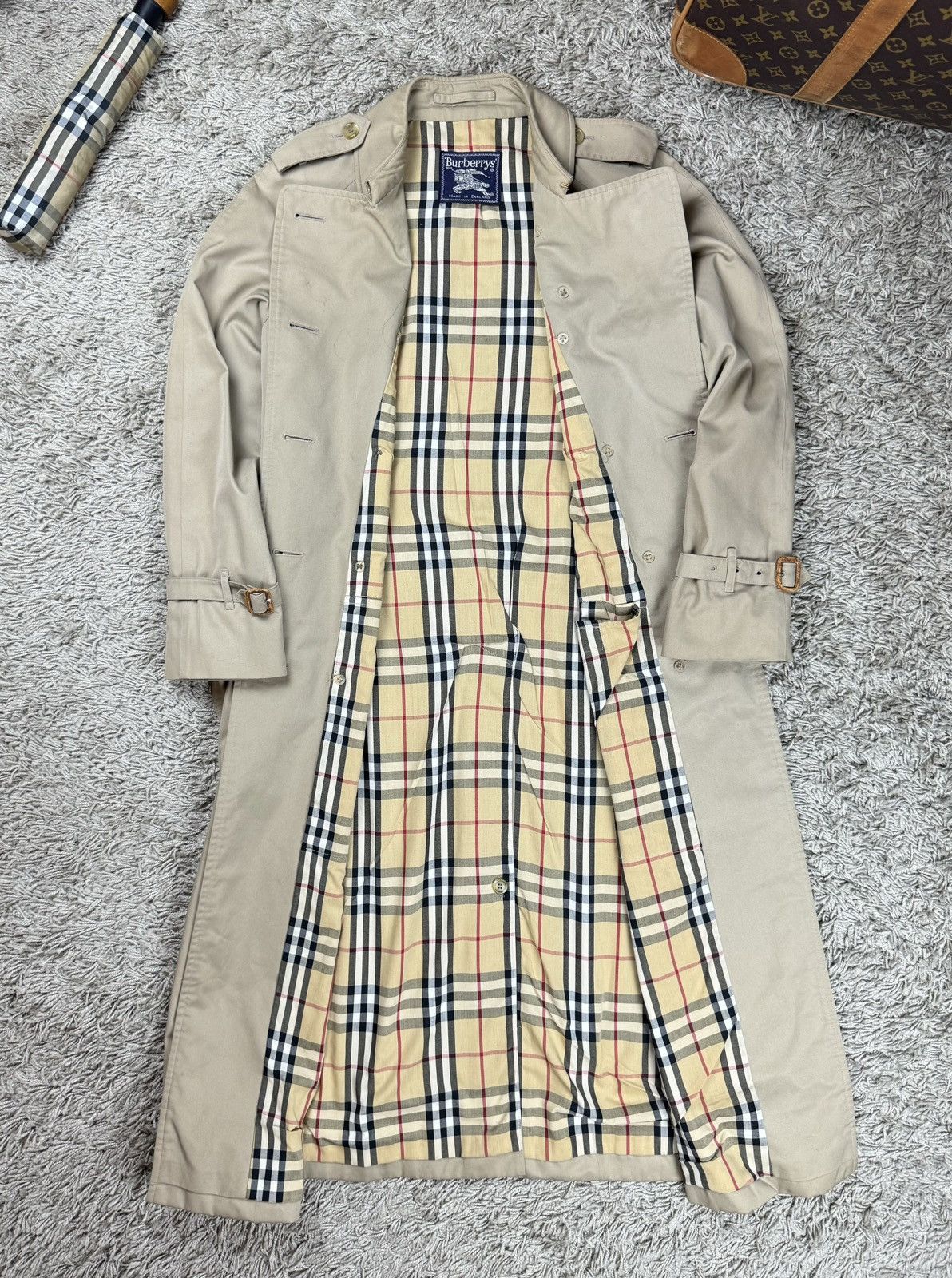 Burberry × Vintage Vintage trench coat Burberry original luxury streetwear item Size S / US 4 / IT 40 - 4 Thumbnail