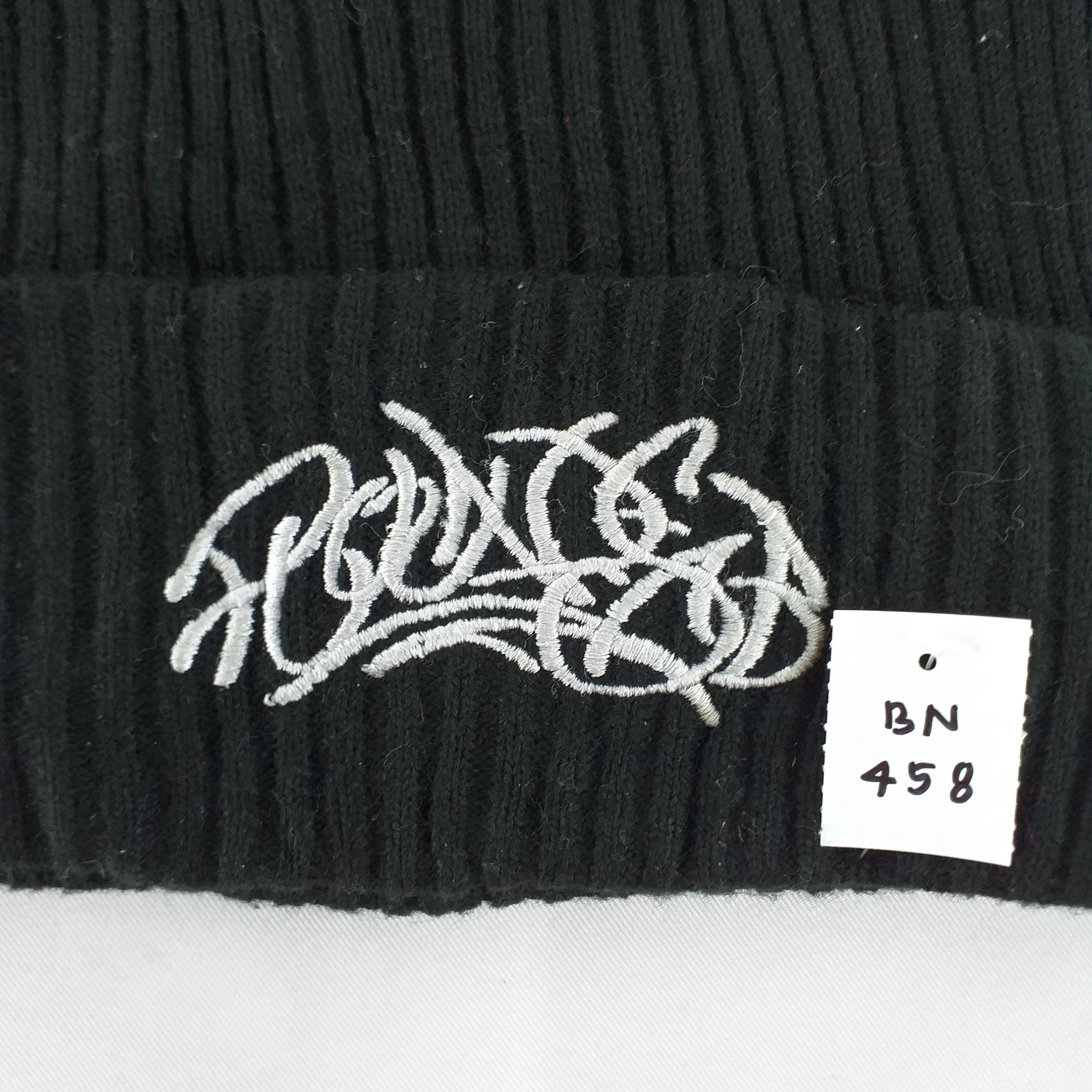 Japanese Brand Plain Embroidery Snow Cap Hat Beanie -BN458 Size ONE SIZE - 6 Thumbnail