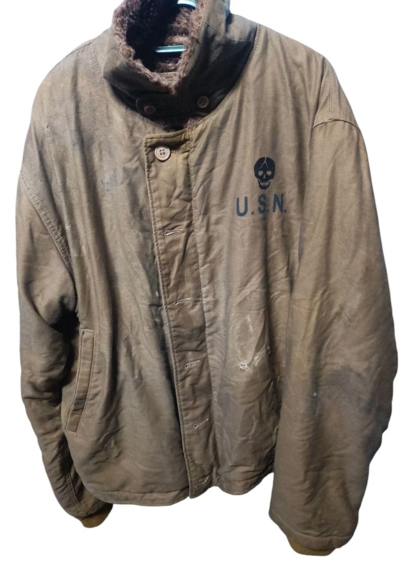 Vintage WWII U.S.N JACKET x VINTAGE x RARE Size US M / EU 48-50 / 2 - 1 Thumbnail