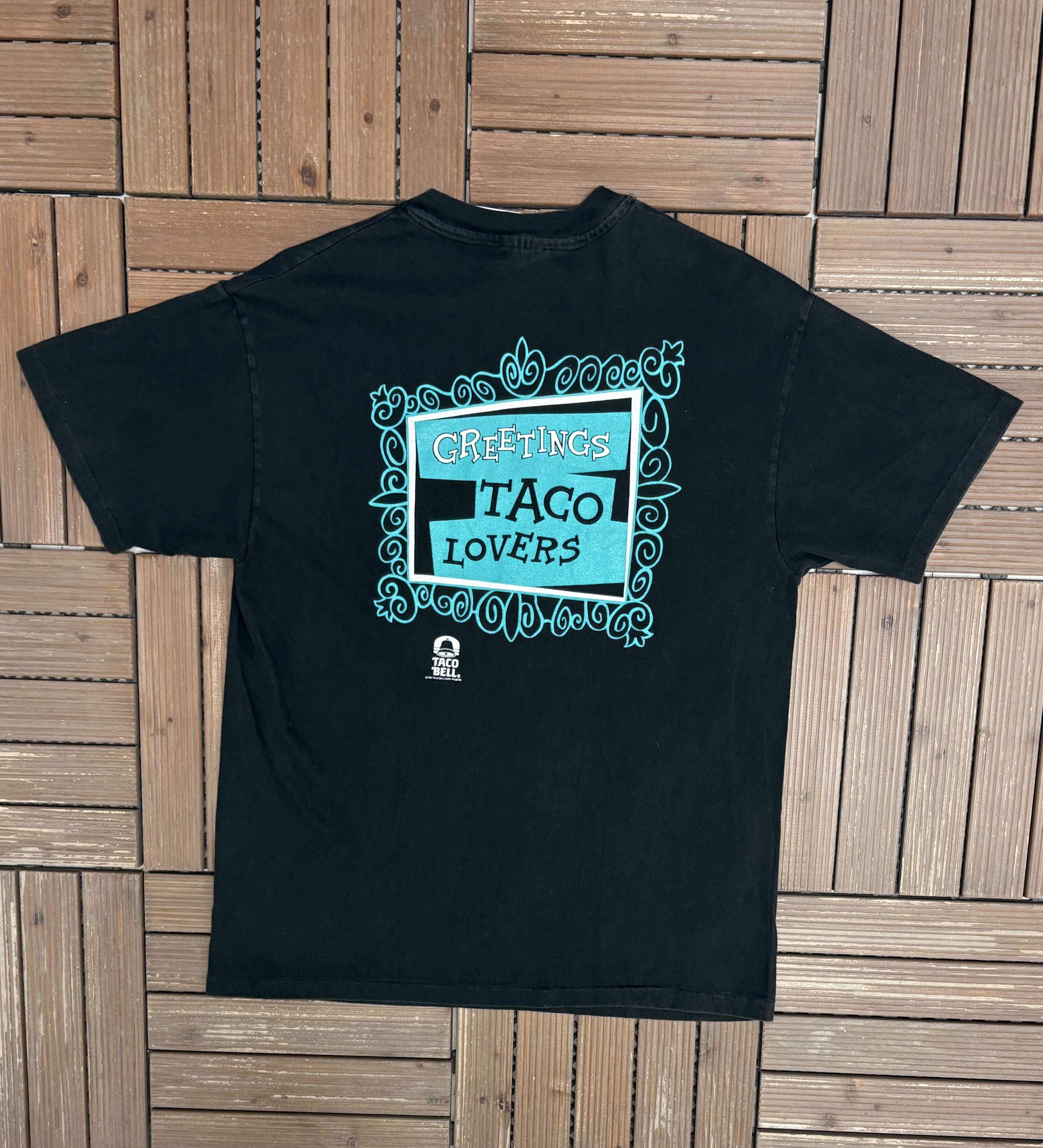 Vintage Rocky and Bullwinkle Taco Bell Vintage Black T-Shirt Tee Size US L / EU 52-54 / 3 - 5 Thumbnail