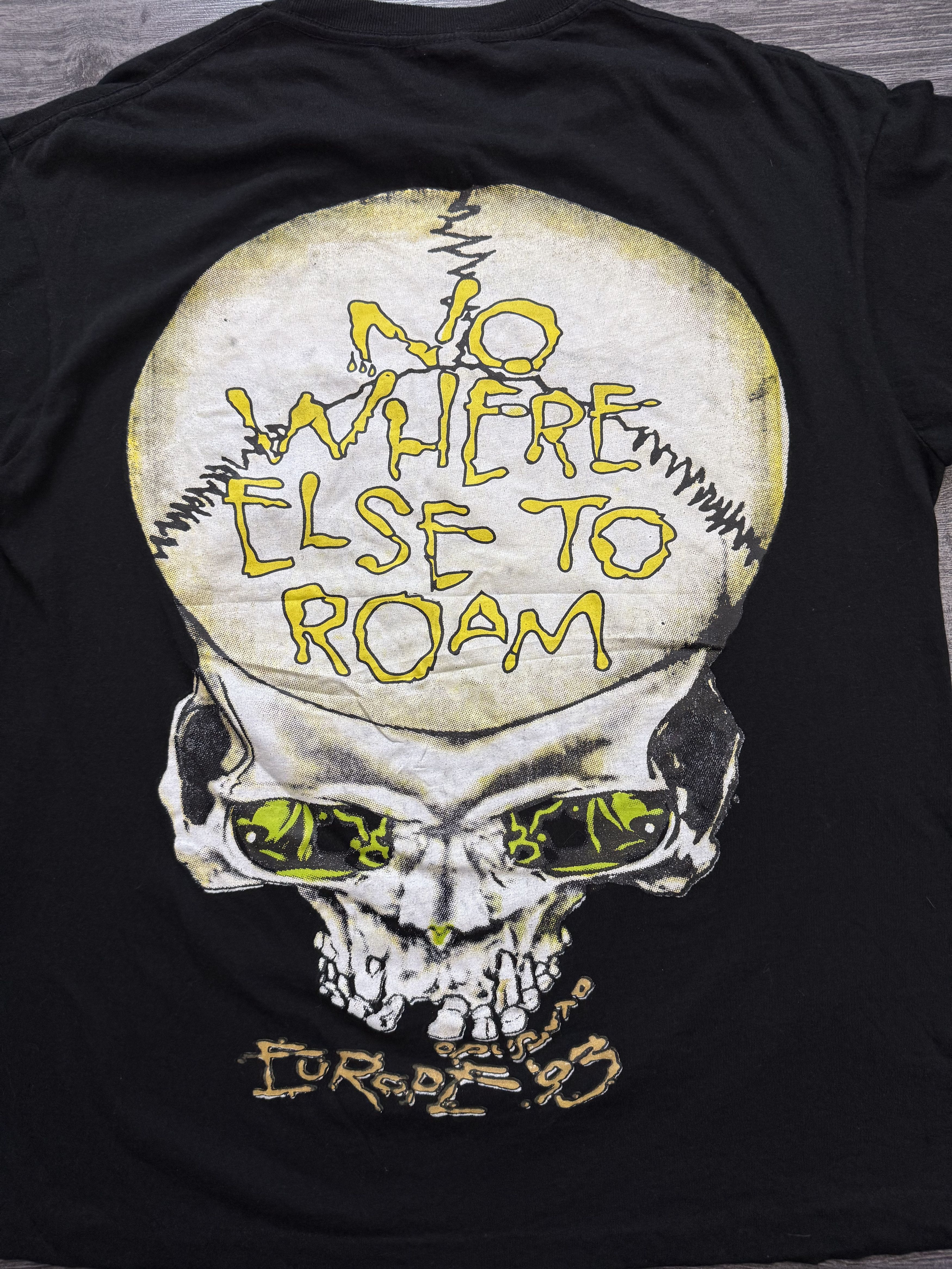 Band Tees 90s Vintage Metallica Nowhere Else To Roam 1993 Eu Tour Tee Size US L / EU 52-54 / 3 - 5 Thumbnail