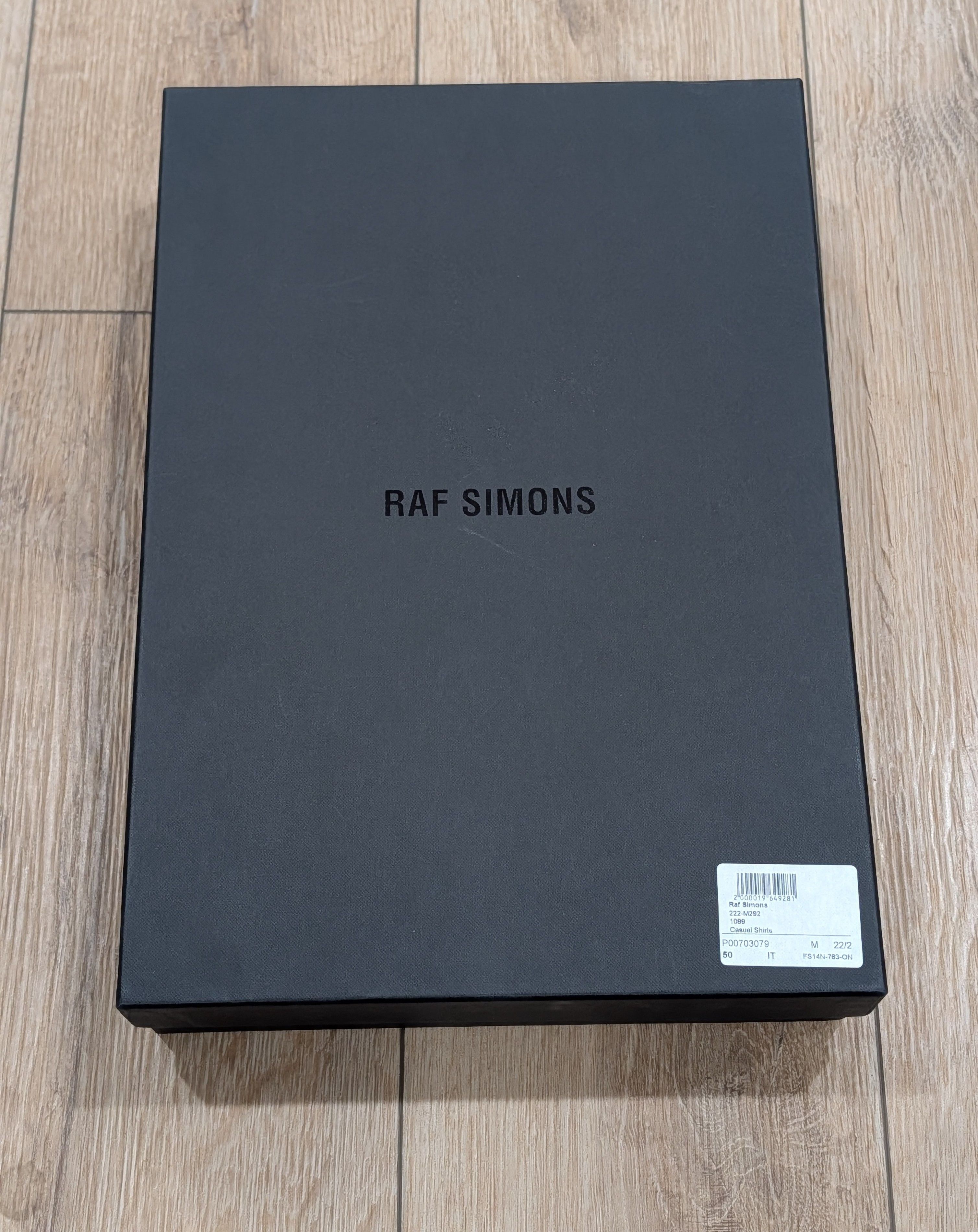 Raf Simons RAF SIMONS SS Button Up Shirt White/Black 50 Size US M / EU 48-50 / 2 - 10 Thumbnail
