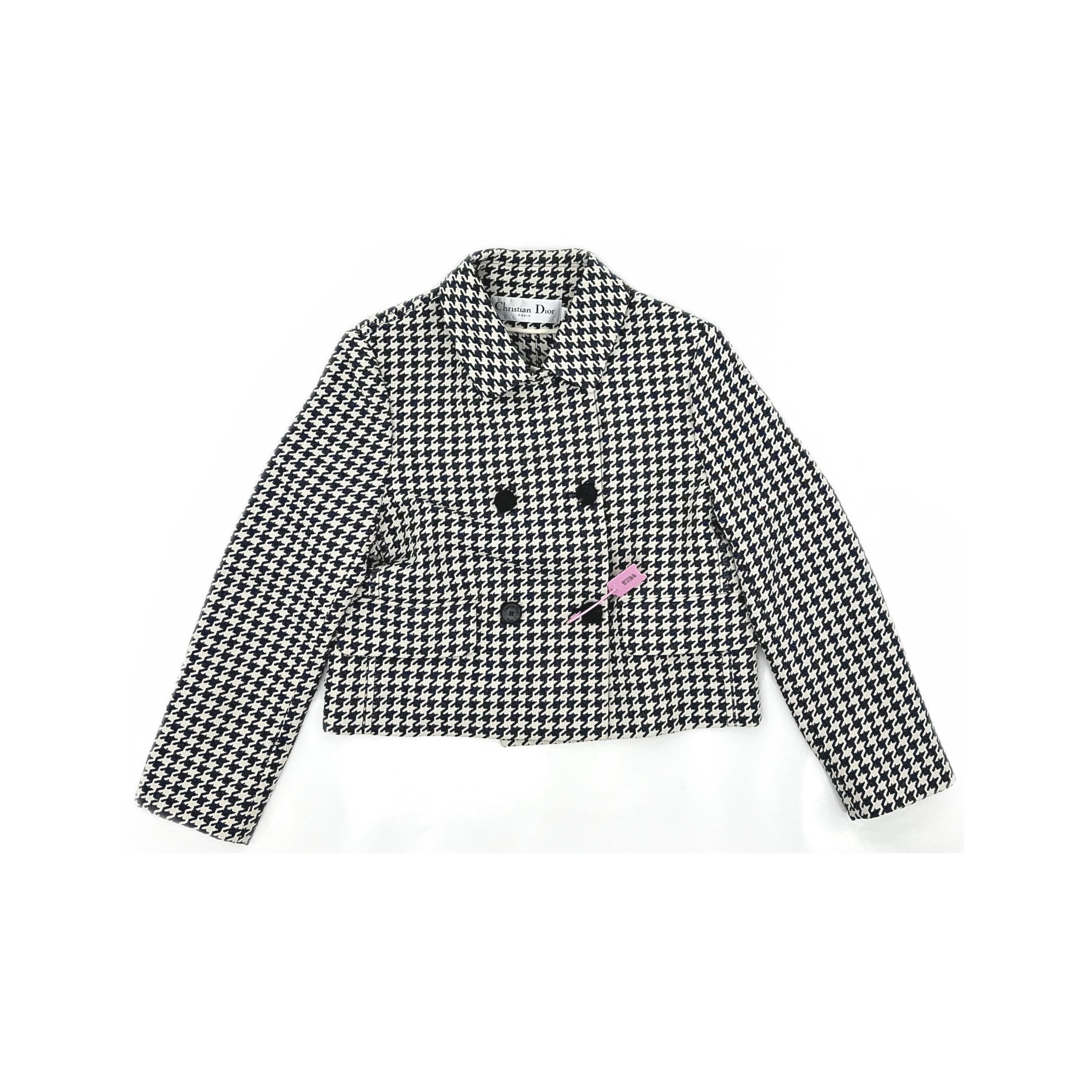 Dior Dior Houndstooth Double Breasted Jacket Size 36 Size XS / US 0-2 / IT 36-38 - 1 Thumbnail