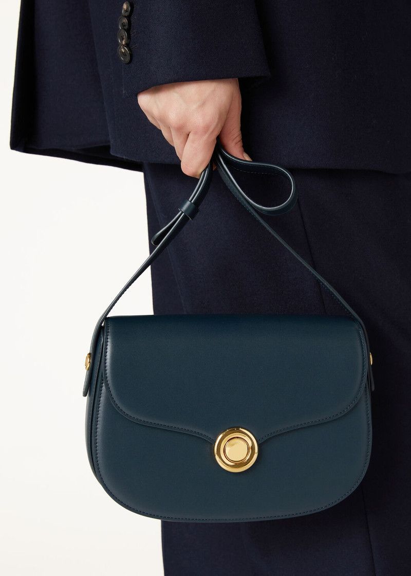 Loro Piana o1srvl11e0526 FAN9607 Size: OS / Small Ghiera Bag Navy Blue Size ONE SIZE - 2 Thumbnail