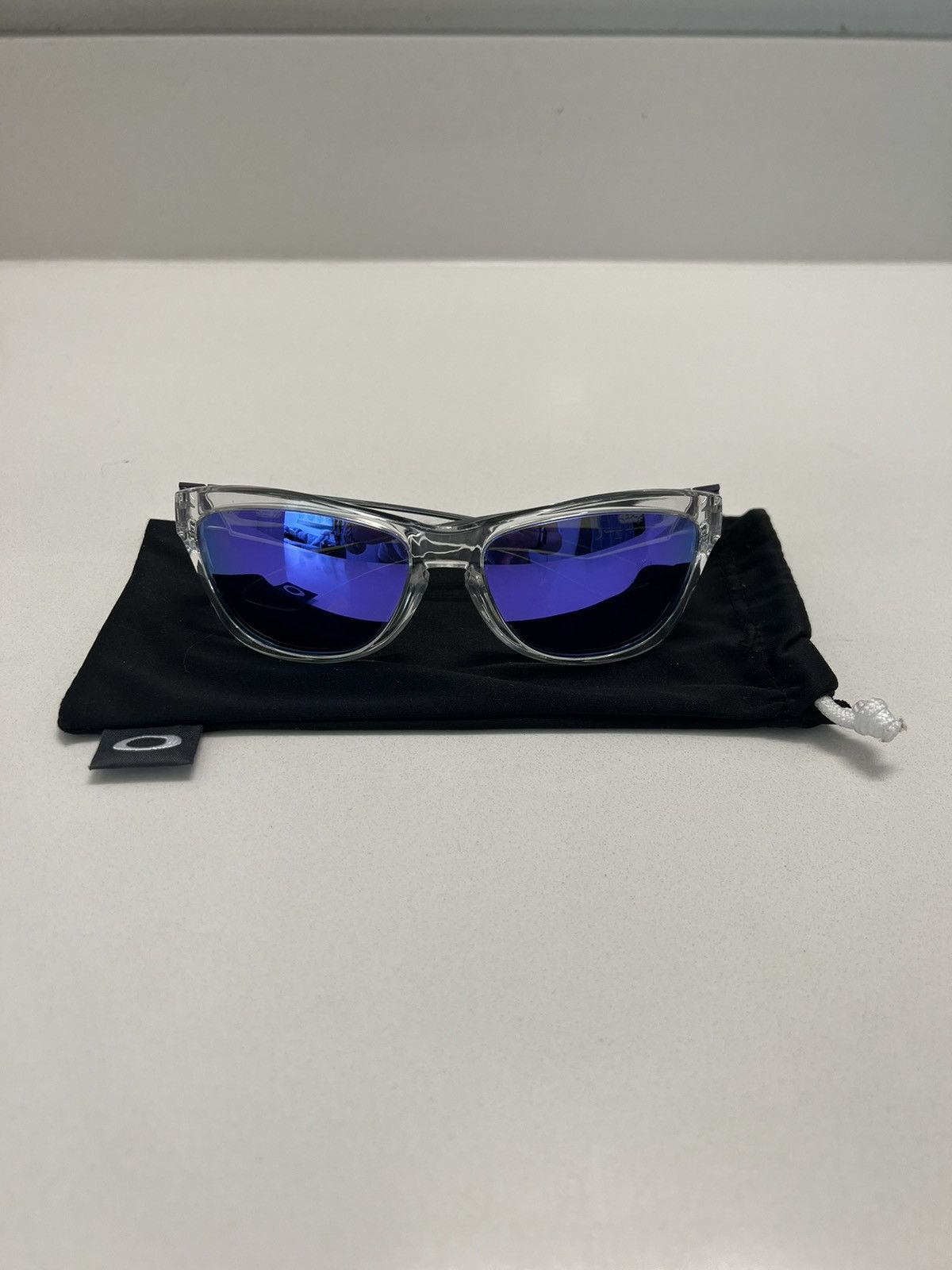 image of Oakley Jupiter - Clear Frame & Purple Lense, Men's