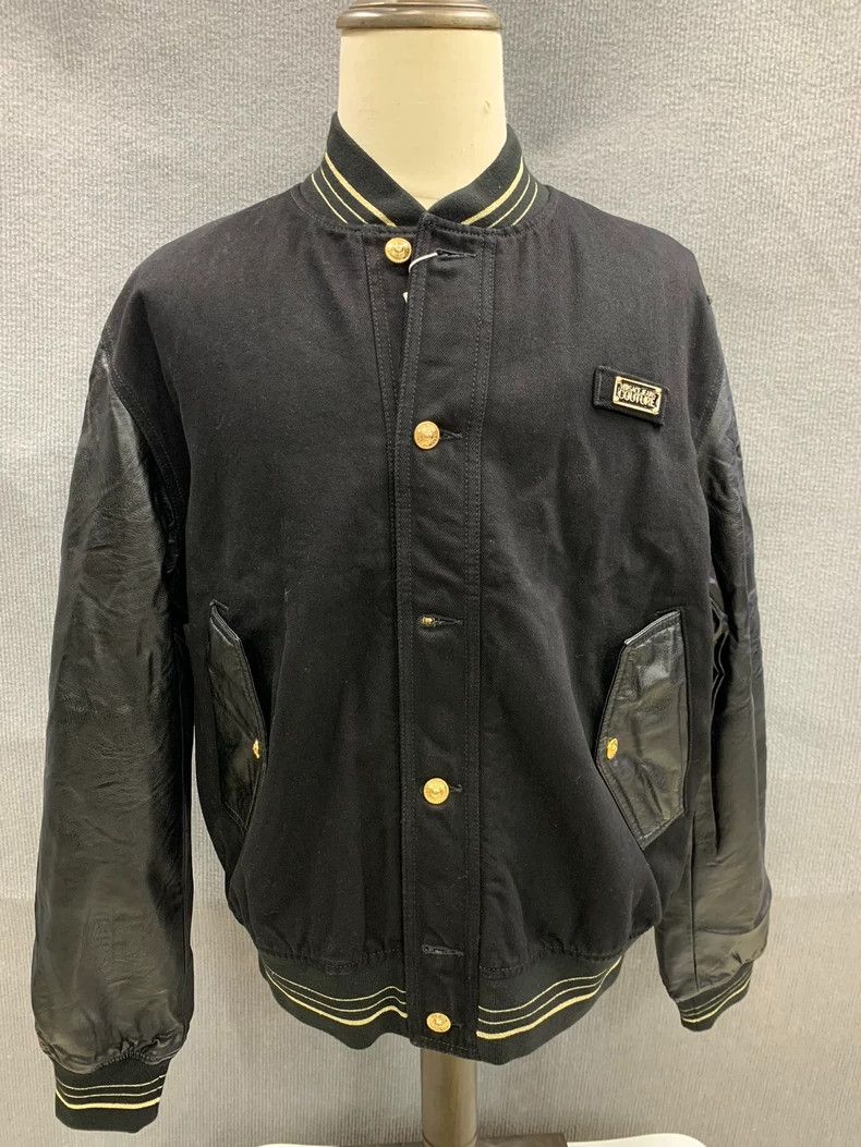 Versace Versace logo solid color baseball uniform jacket Size US M / EU 48-50 / 2 - 1 Thumbnail