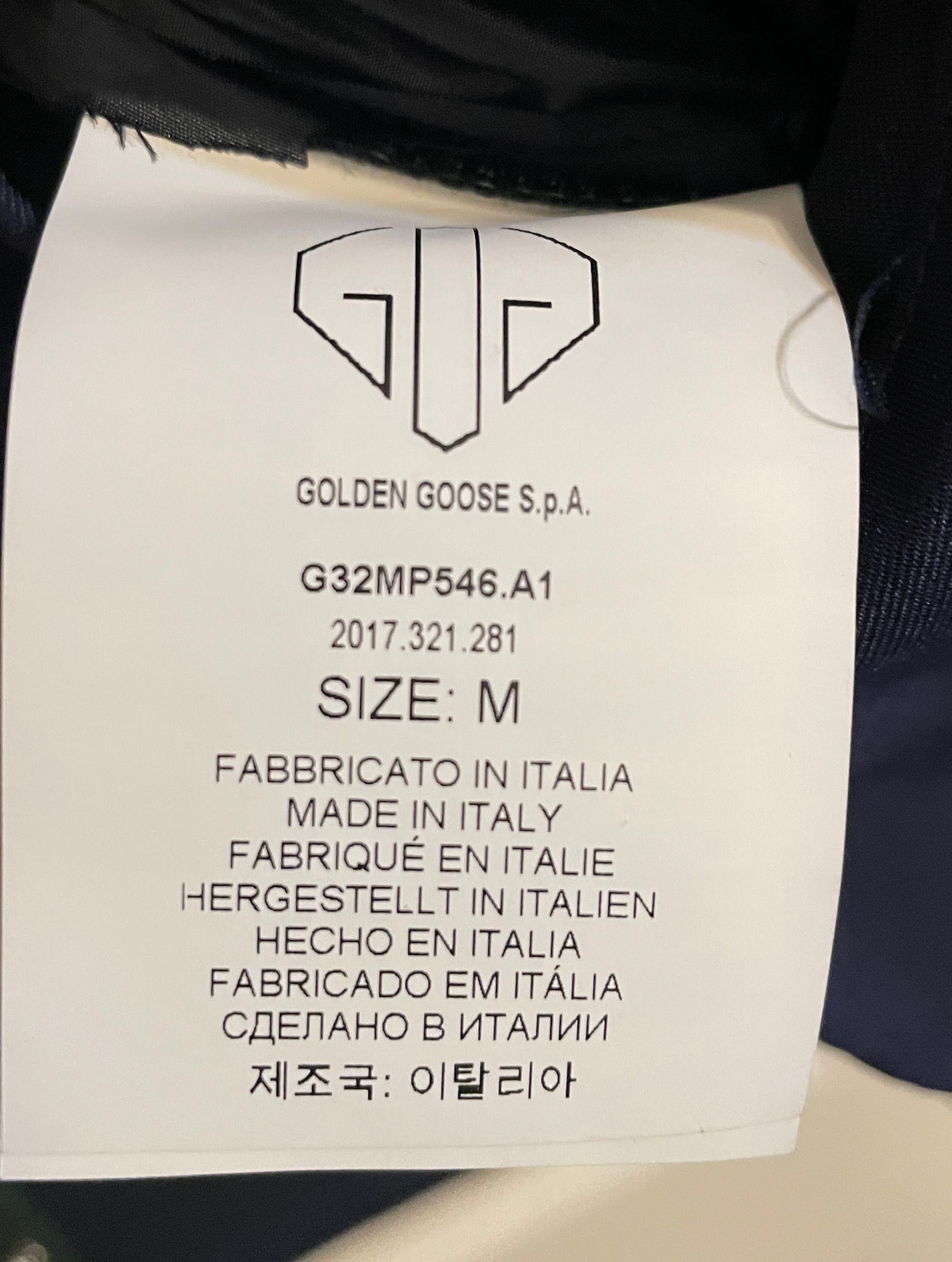 Golden Goose $650 Navy Blue Reversible Bomber Jacket - Medium Size US M / EU 48-50 / 2 - 12 Thumbnail