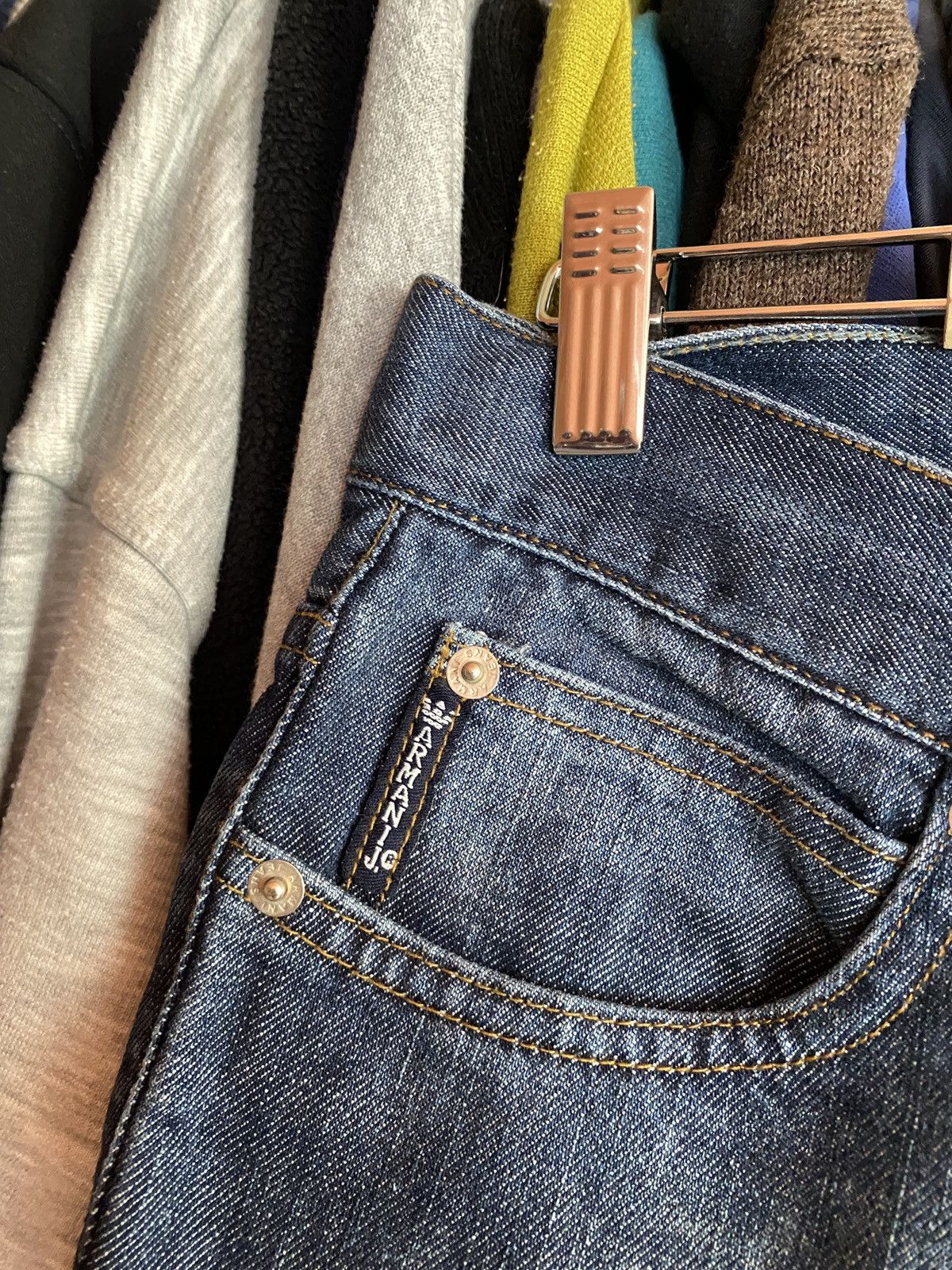 Armani VINTAGE ARMANI FLARED BIG LOGO DENIM JEANS Size 30" / US 8 / IT 44 - 7 Thumbnail