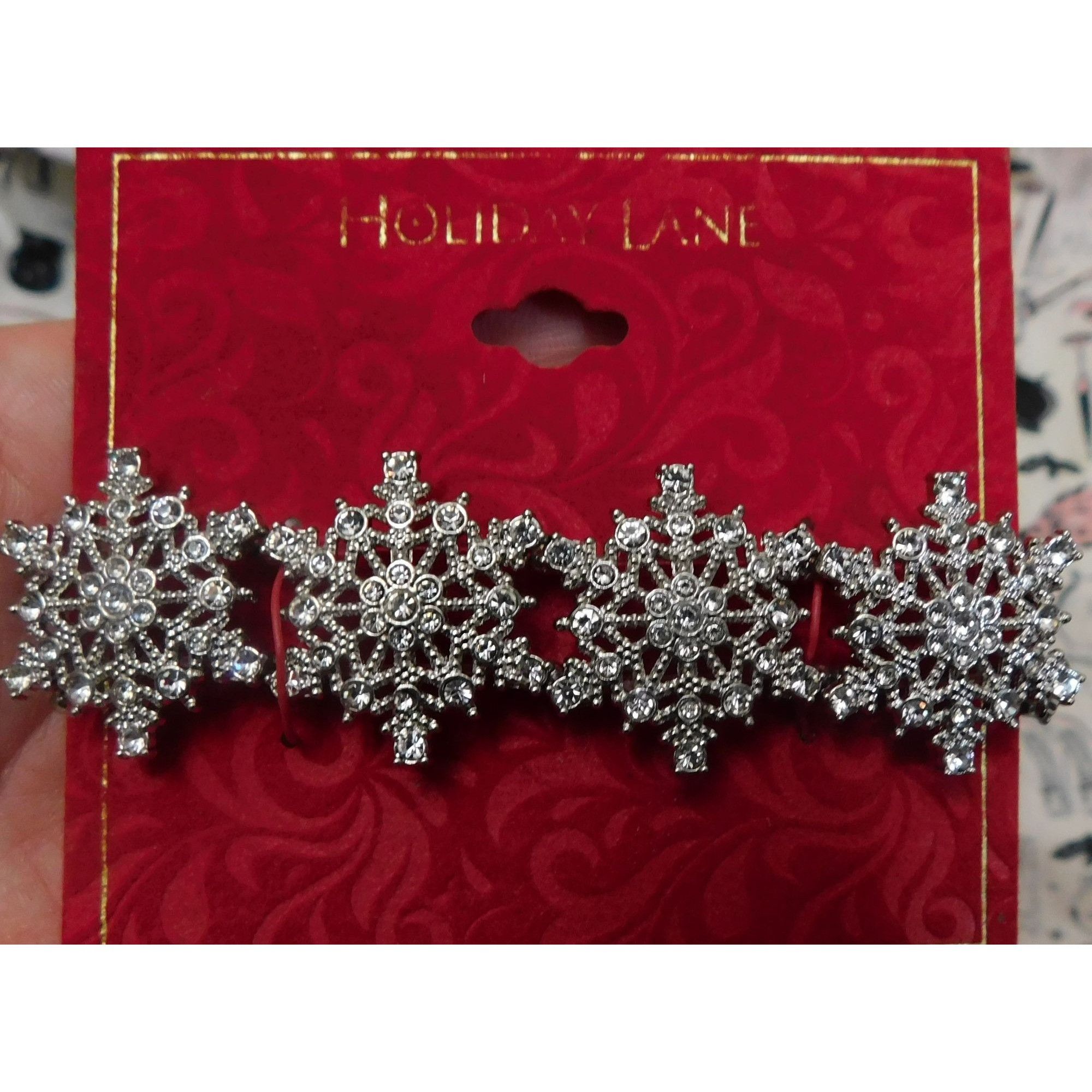 Other Holiday Lane Rhinestone Snowflake Bracelet Size ONE SIZE - 1 Thumbnail