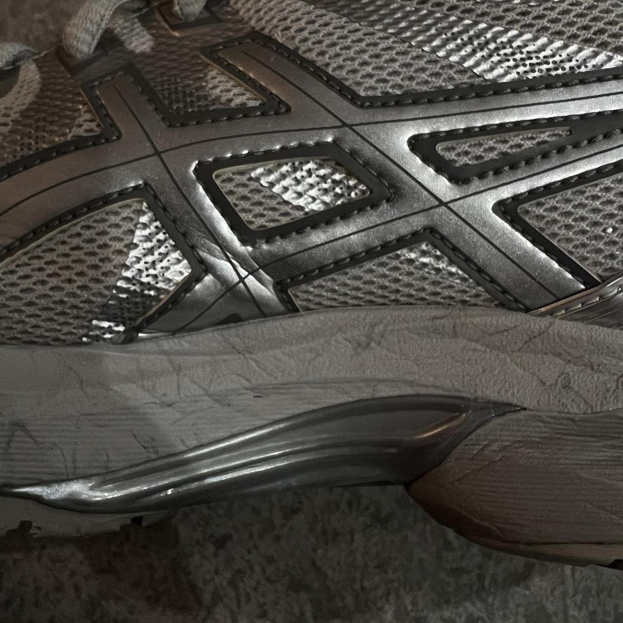 Asics Gel Flux 4 Light Grey Silver ‘ASICS’ Size US 10.5 / EU 43-44 - 7 Thumbnail