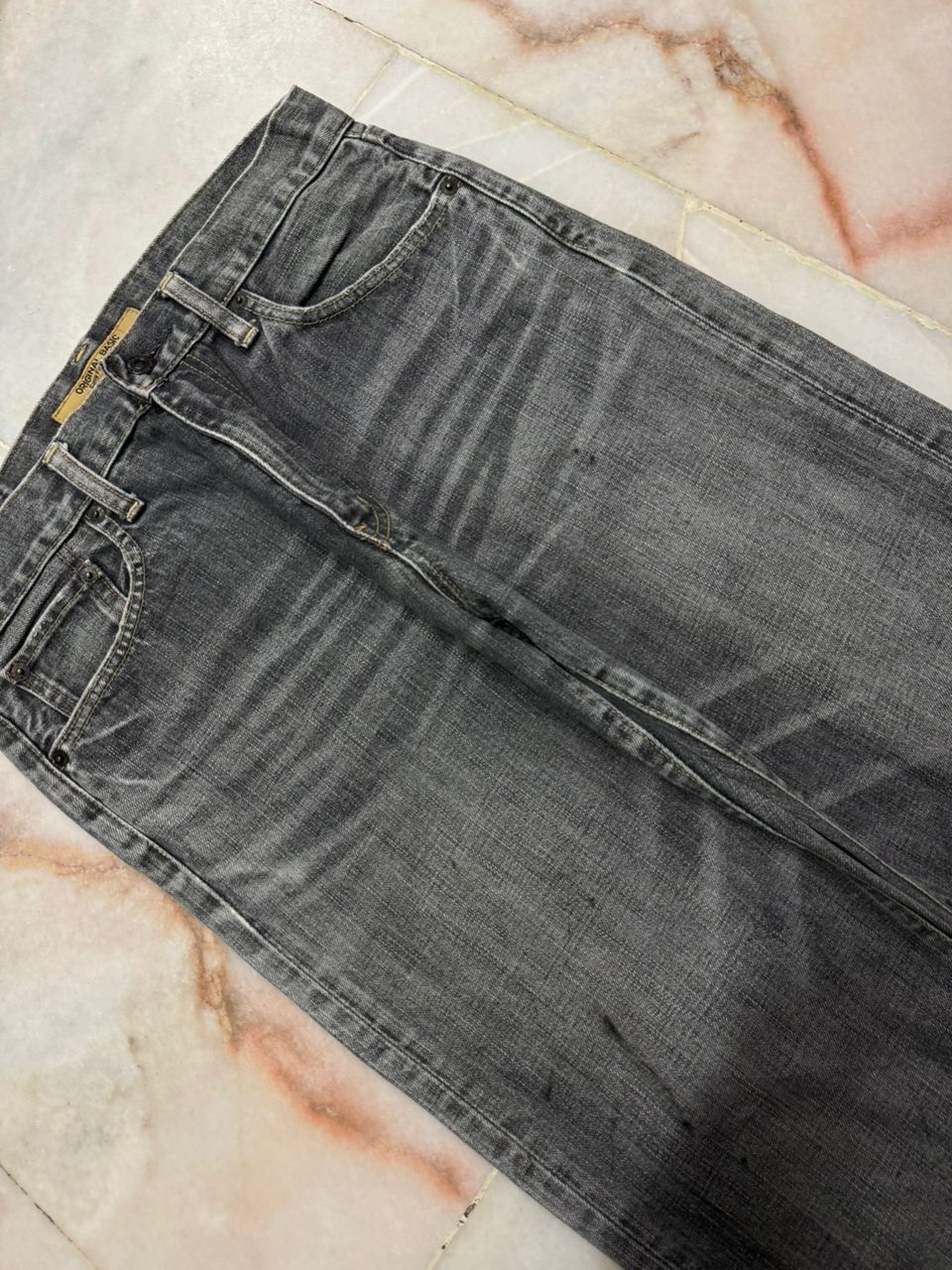 Uniqlo 💥Sick💥Vintage Uniqlo Easy Fit Straight Insane Stoned Faded Size US 30 / EU 46 - 6 Thumbnail