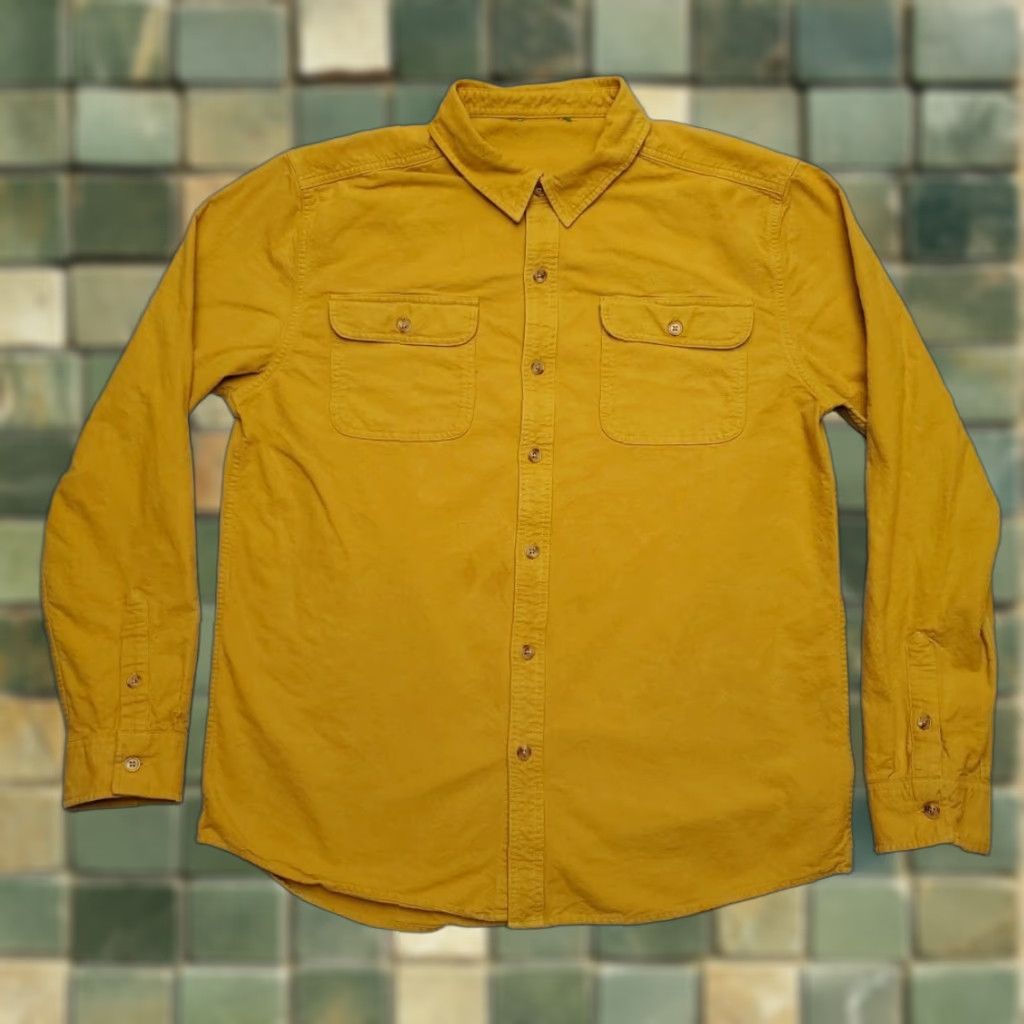 FRED VINTAGE Fred Meyers Shirt Mens L Gold Chamois Flannel Long Sleeve Outdoors 90s Size US L / EU 52-54 / 3 - 1 Thumbnail