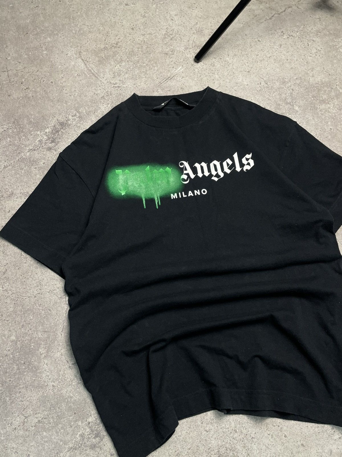 Palm Angels Palm Angels Paris Sprayed Logo T-shirt Size US M / EU 48-50 / 2 - 2 Thumbnail