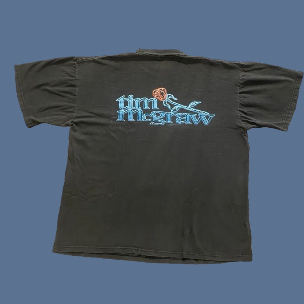 Doublet VINTAGE All Sport Tim McGraw T-Shirt Crew Neck Short Sleeve XL Black Unisex Adults 90s Music Double-Sided Graphic Print Size US XL / EU 56 / 4 - 1 Thumbnail