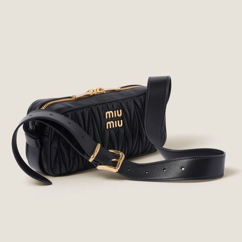 Miu Miu o1B3y1r0526 Size: OS / Matelassé Nappa Leather Shoulder Bag Size ONE SIZE - 3 Thumbnail