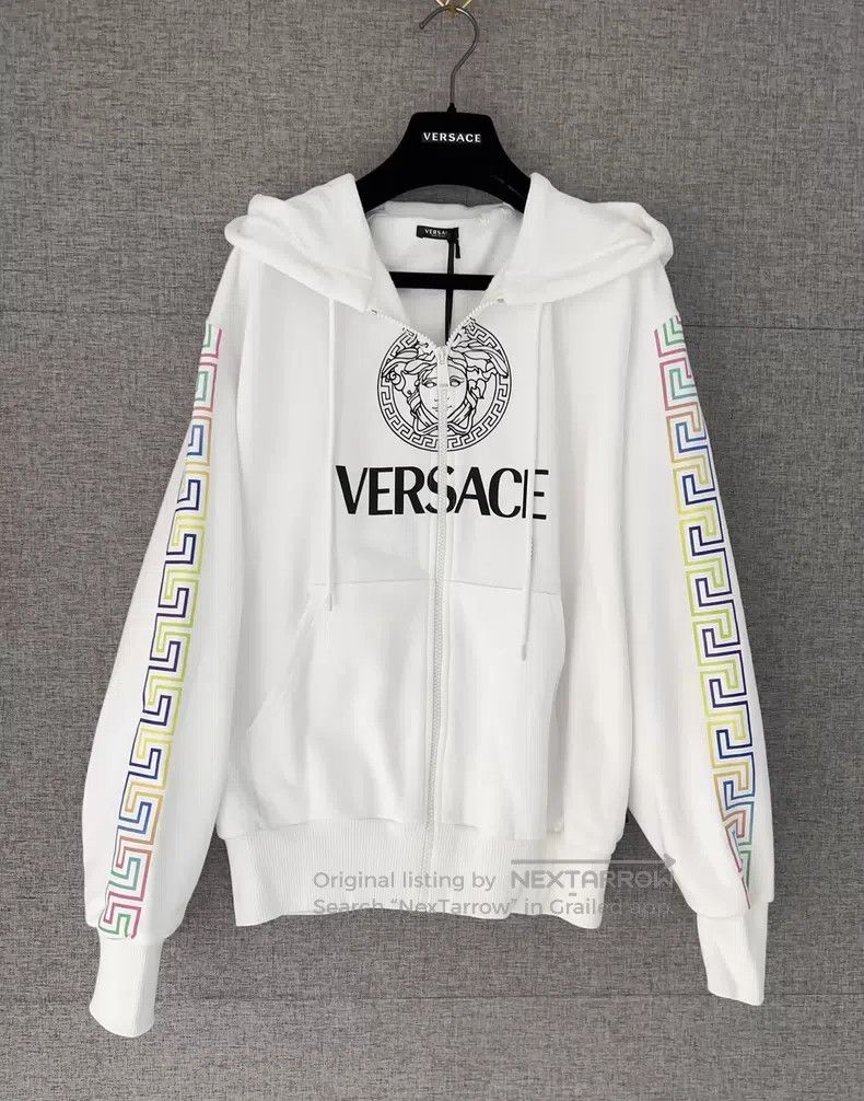Versace Versace Zippered hooded sweatshirt with rainbow convoluted Size XS / US 0-2 / IT 36-38 - 1 Thumbnail