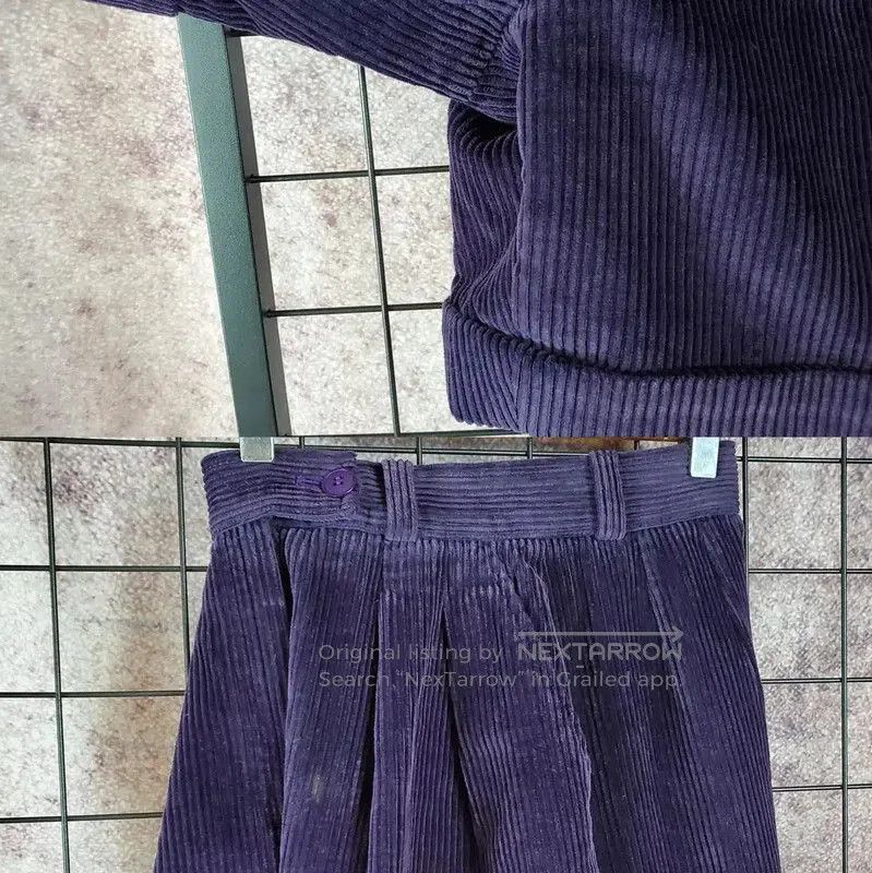 Kenzo KENZO Purple Cotton Asymmetrical Casual Pants . Size 23" - 6 Thumbnail