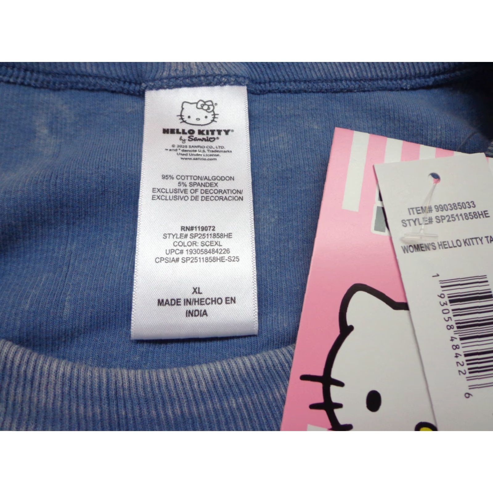 Vintage Hello Kitty Tank Top Women's Juniors' Graphic XL NEW Size XL / US 12-14 / IT 48-50 - 3 Thumbnail