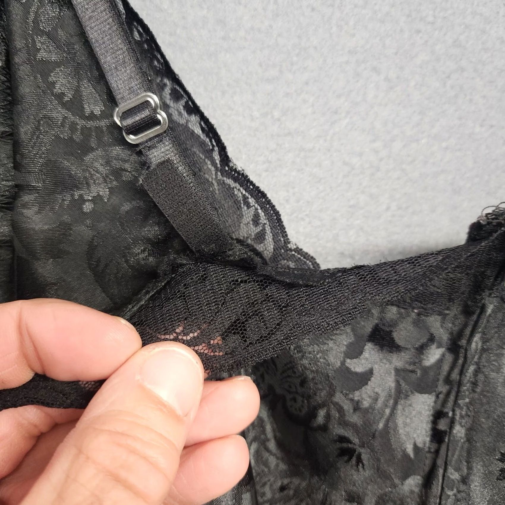 Victoria's Secret VINTAGE Victoria's Secret Black Lace Teddy Bodysuit Satin Floral Lingerie Medium Womens M Size M / US 6-8 / IT 42-44 - 6 Thumbnail