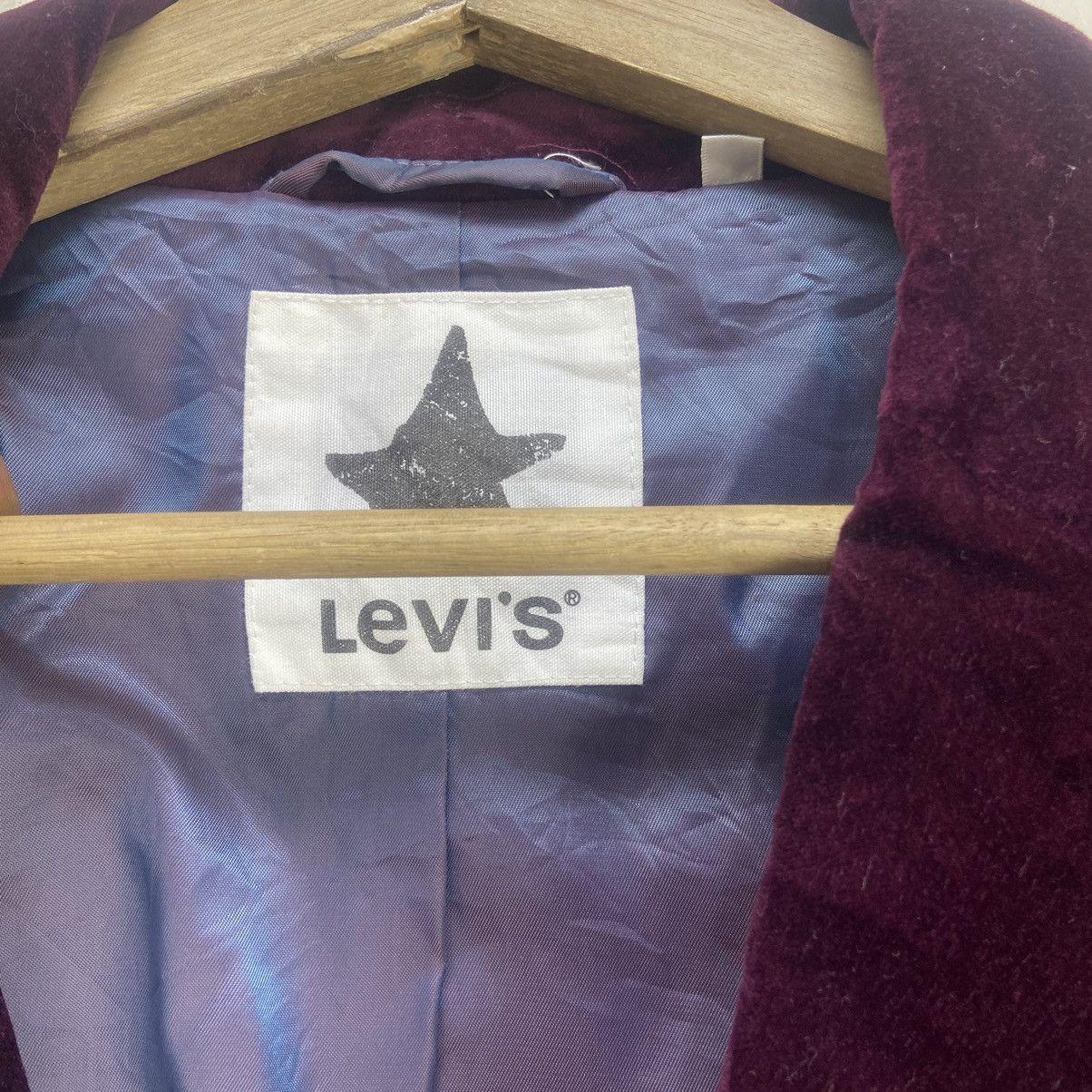 Levi's × Velvet Levi’s Black Velvet Maroon Stylish Jacket Size US S / EU 44-46 / 1 - 13 Thumbnail