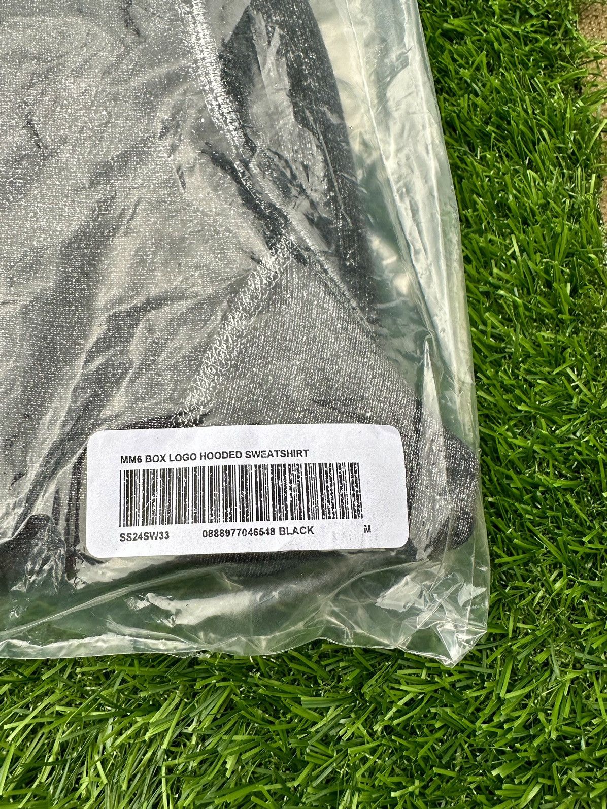 Maison Margiela × Supreme Supreme MM6 Maison Margiela Foil Box Logo Hoodie Black Sz M Size US M / EU 48-50 / 2 - 2 Thumbnail