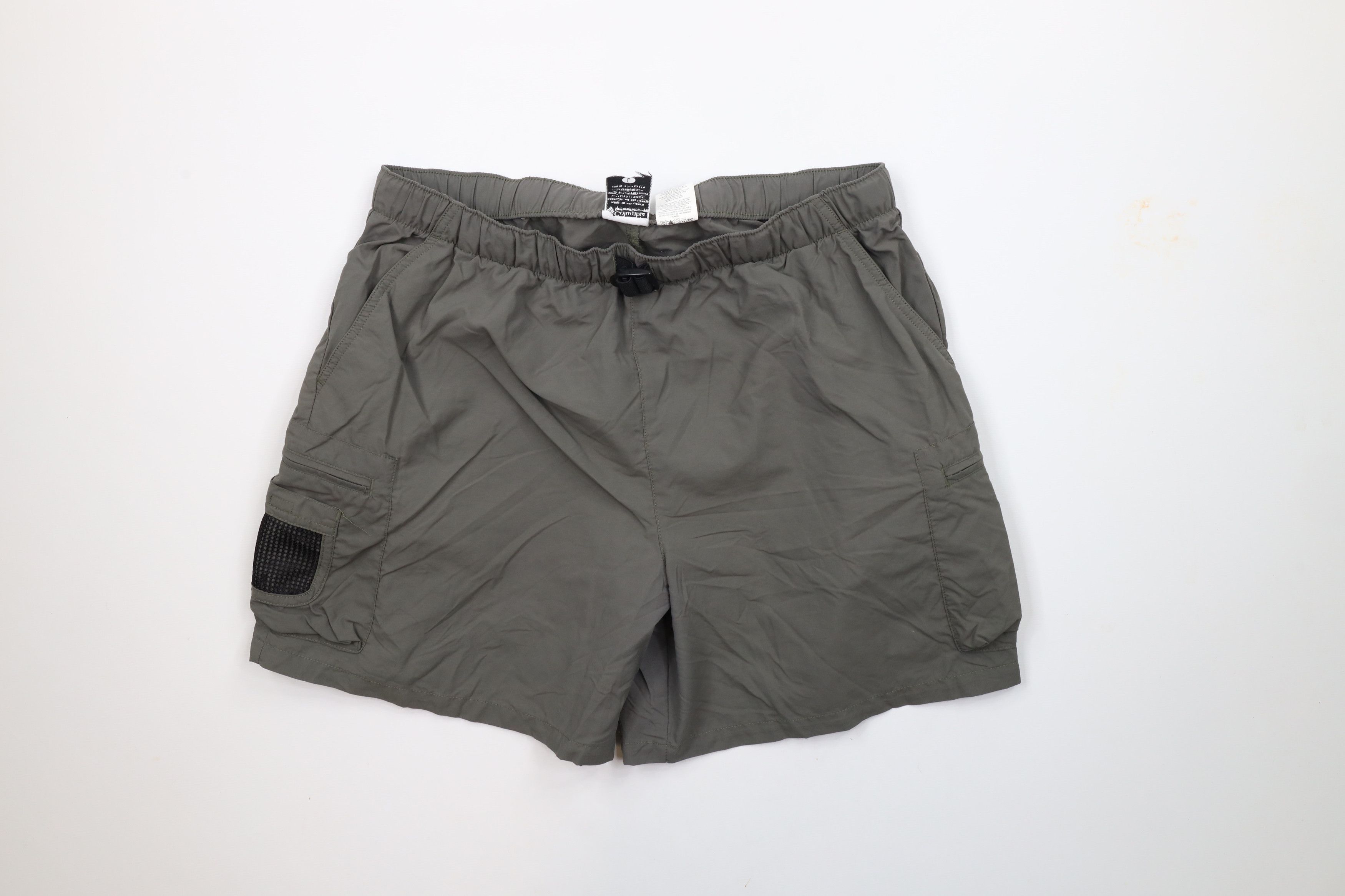Columbia × Vintage Vintage 90s Columbia Above Knee Shorts Nylon Green Size US 34 / EU 50 - 1 Thumbnail