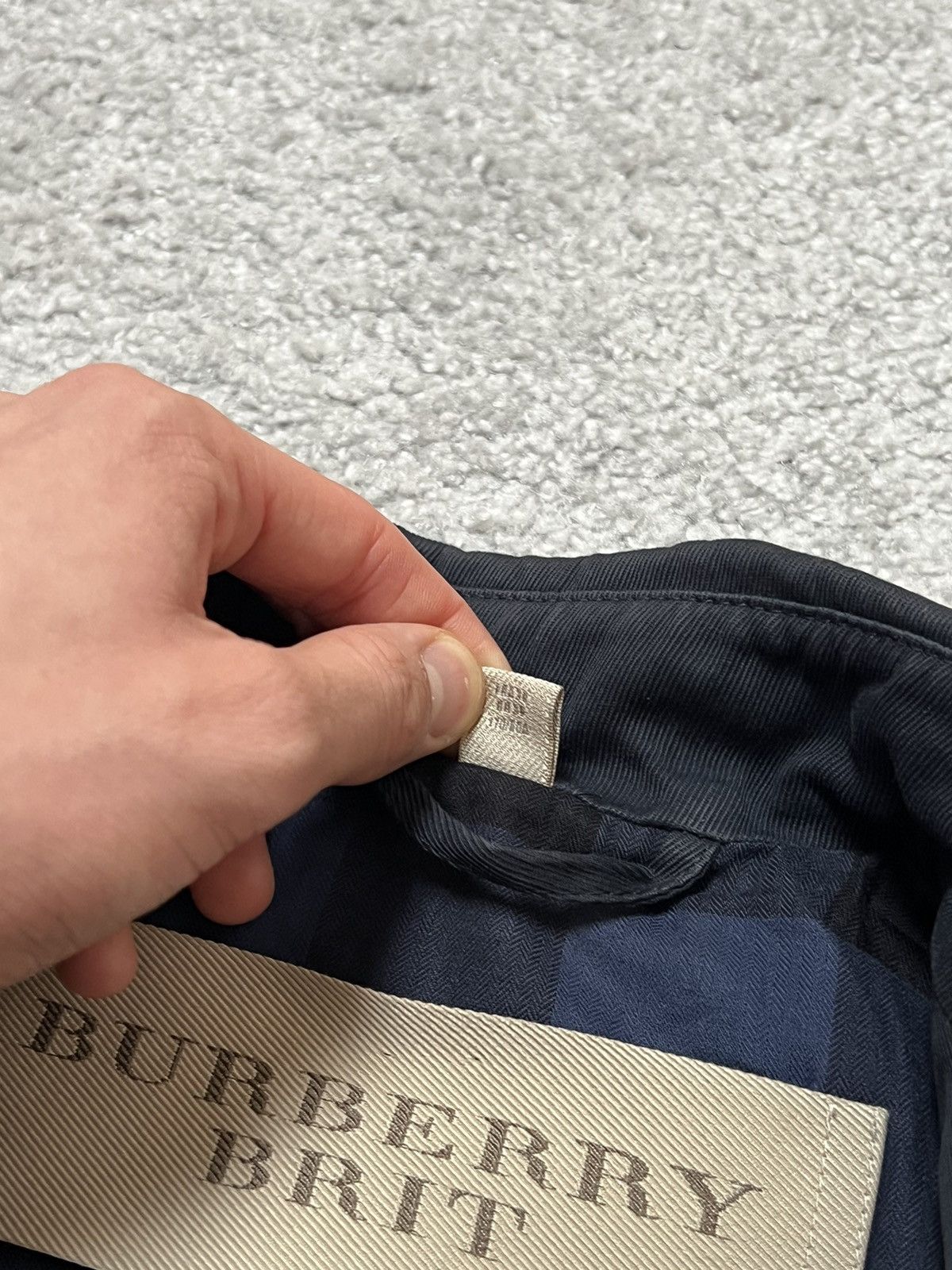 Burberry Burberry Brit Blue Coat Jacket Size XS / US 0-2 / IT 36-38 - 10 Thumbnail