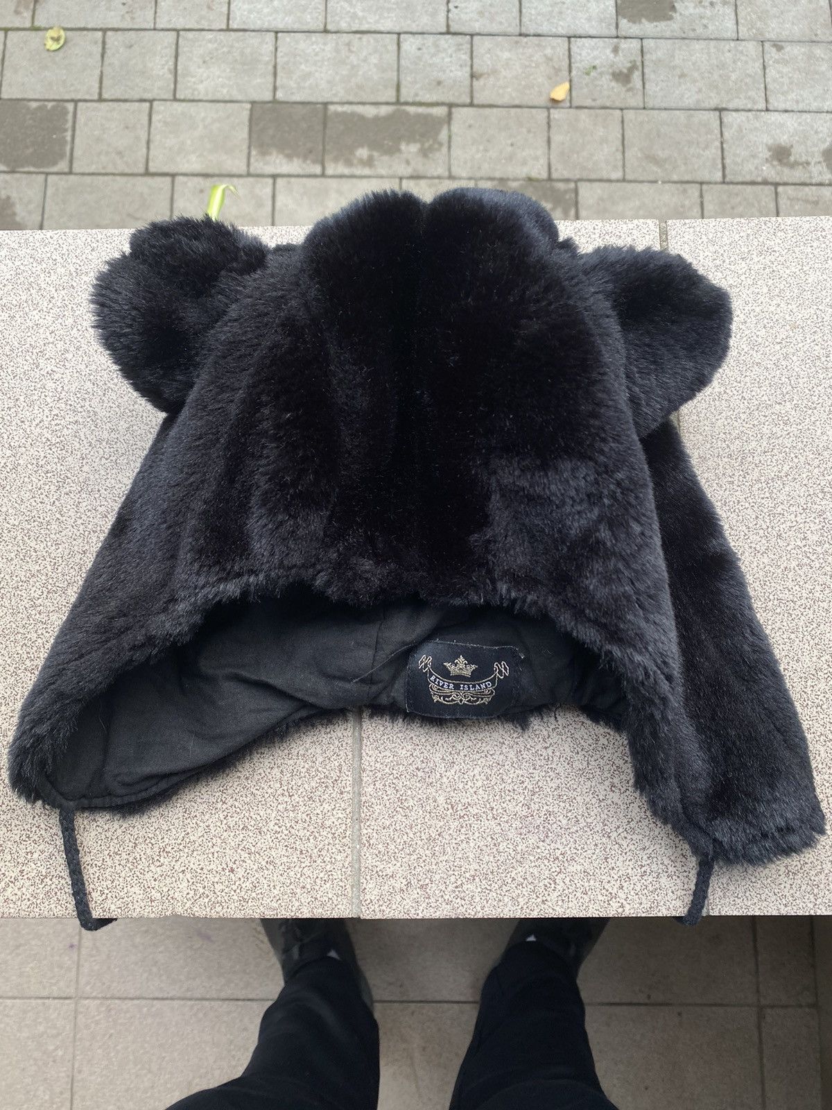 Hysteric Glamour Y2K Vintage Mohair Hat Ears Bear Avant Garde Alt Fur Rare Size ONE SIZE - 2 Thumbnail