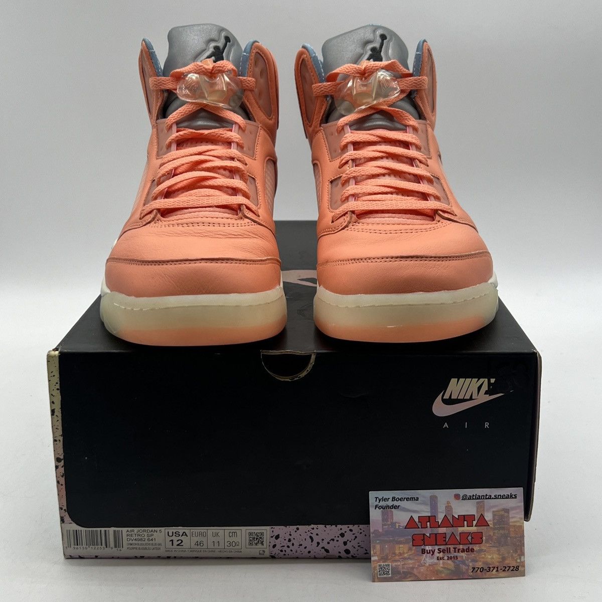 Jordan Brand DJ Khaled x air Jordan 5 we the best crimson bliss Size US 12 / EU 45 - 2 Thumbnail
