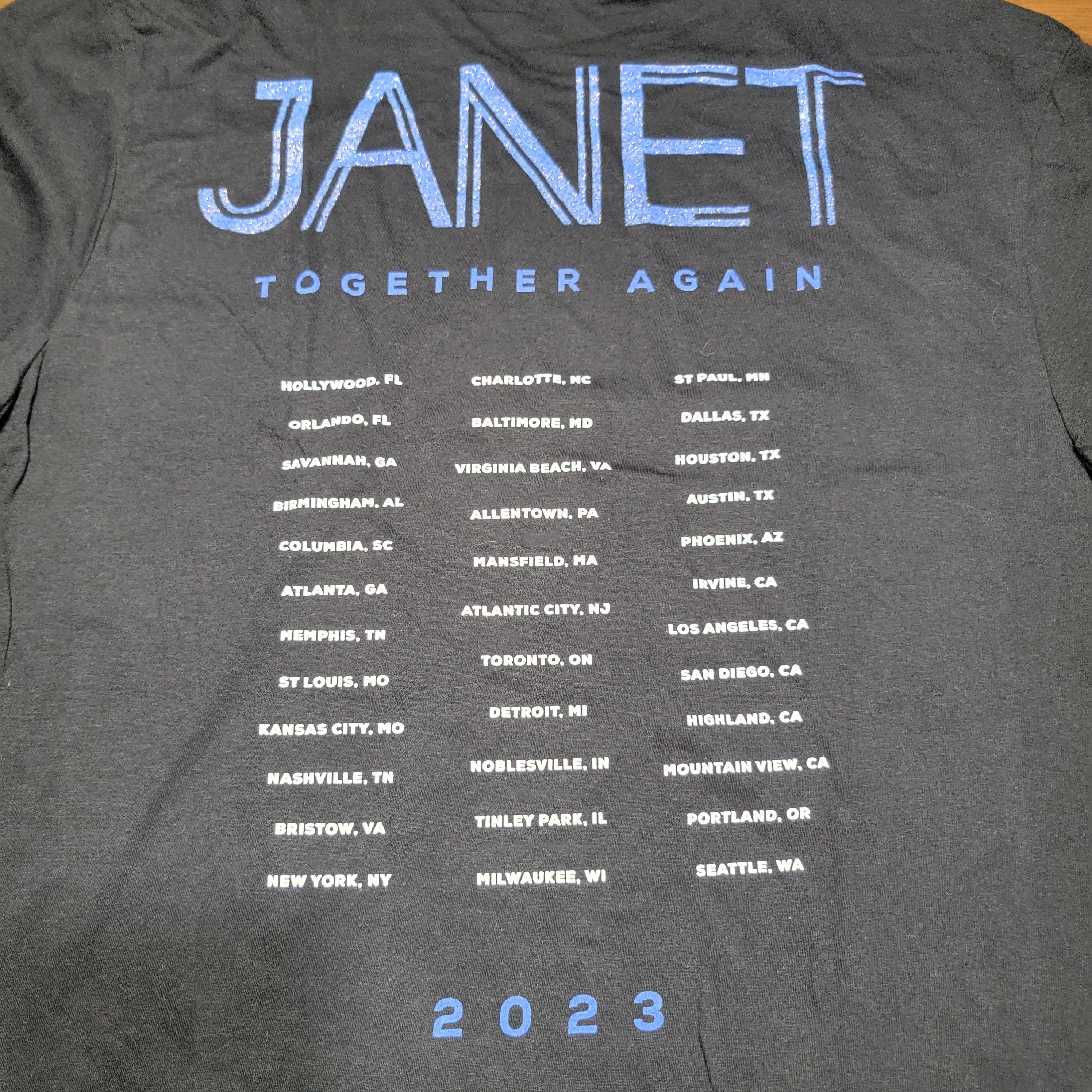 Other Janet Jackson SS Tee "Together Again 2023 Tour" - Large Size US L / EU 52-54 / 3 - 4 Thumbnail