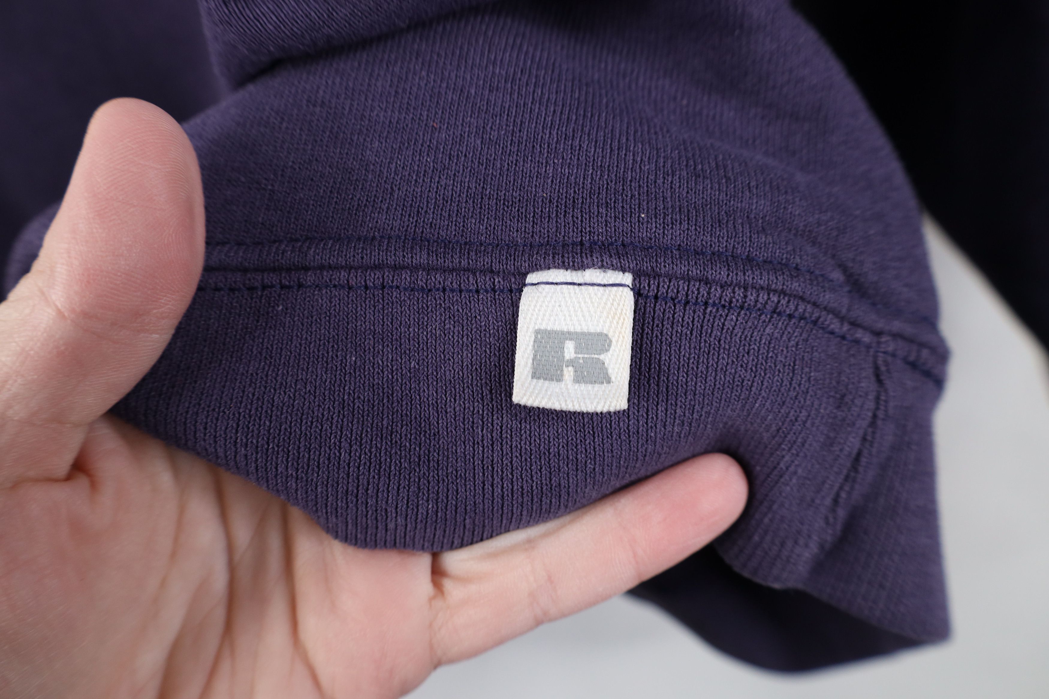 Russell Athletic Vintage 90s Russell Athletic Crewneck Sweatshirt Purple USA Size L / US 10 / IT 46 - 5 Thumbnail