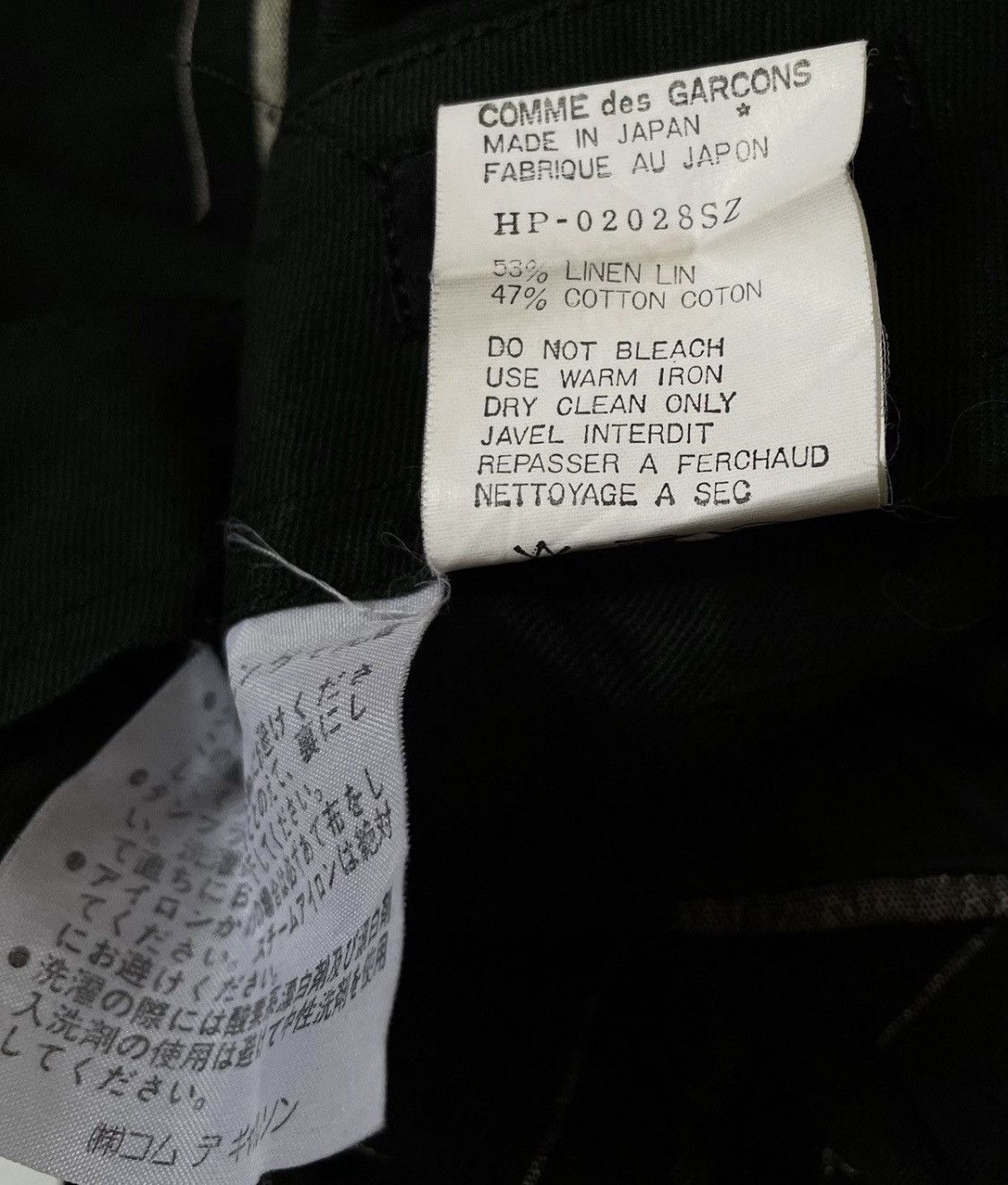Comme des Garcons TAX FREE 🇺🇸 Vintage cdg homme checkered high waist trousers Size US 27 - 2 Thumbnail