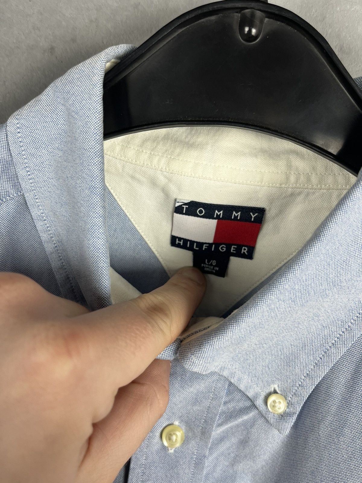 Tommy Hilfiger × Vintage Tommy Hilfiger vintage shirt Size US L / EU 52-54 / 3 - 4 Thumbnail