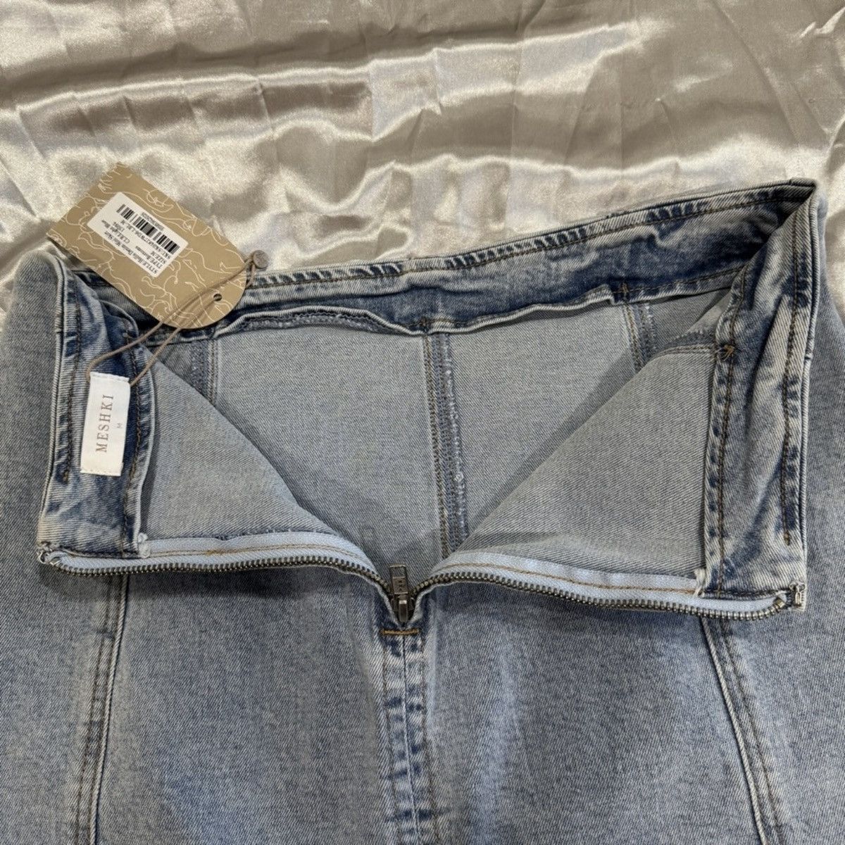 Other Meshki Hollis Denim Mini Skirt Size 28" / US 6 / IT 42 - 6 Thumbnail
