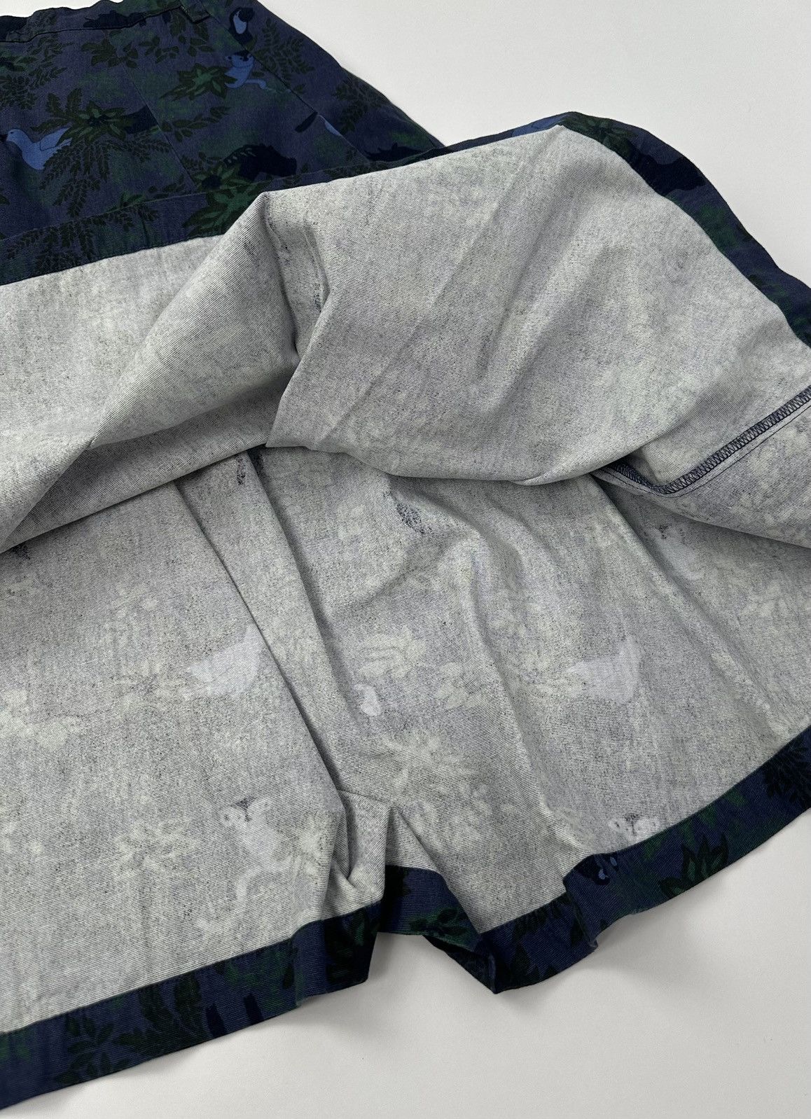 Issey Miyake × Ne-Net Ne-net - Issey Miyake - Jungle Pattern Midi Skirt Size 27" / US 4 / IT 40 - 9 Thumbnail