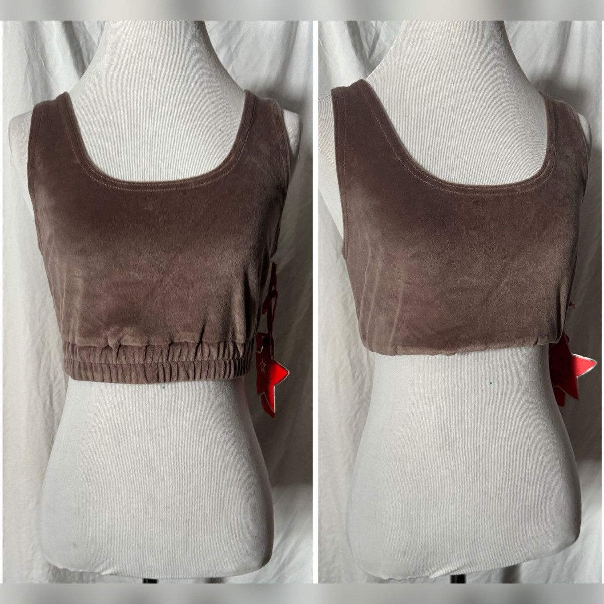 Other Boutique, Velvet/Velour, Sports Bra Style, Cropped Top Size M / US 6-8 / IT 42-44 - 9 Thumbnail