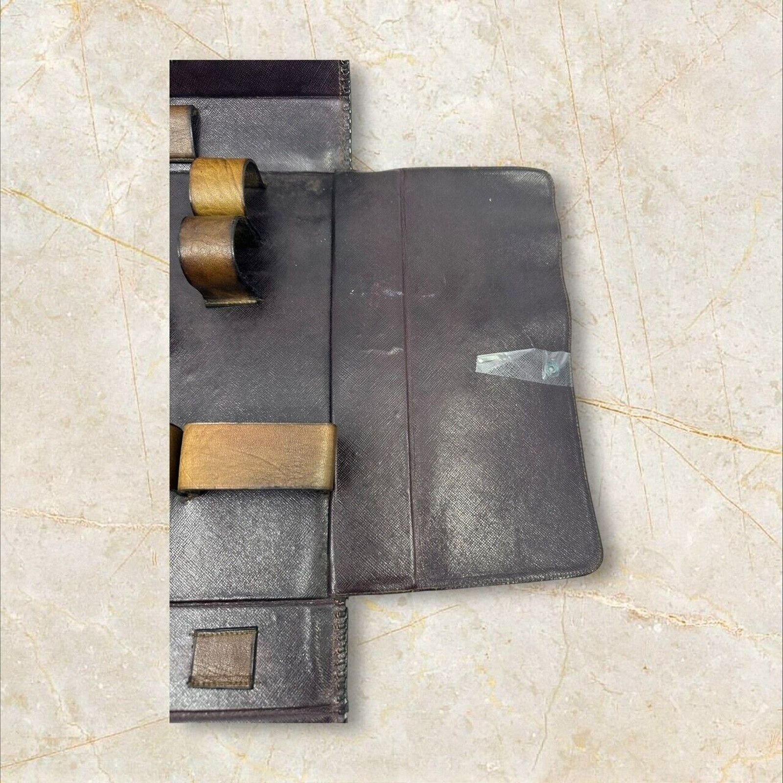 Other Vintage Mens Travel Vanity Toiletry Brown Leather Kit Case Size ONE SIZE - 5 Thumbnail