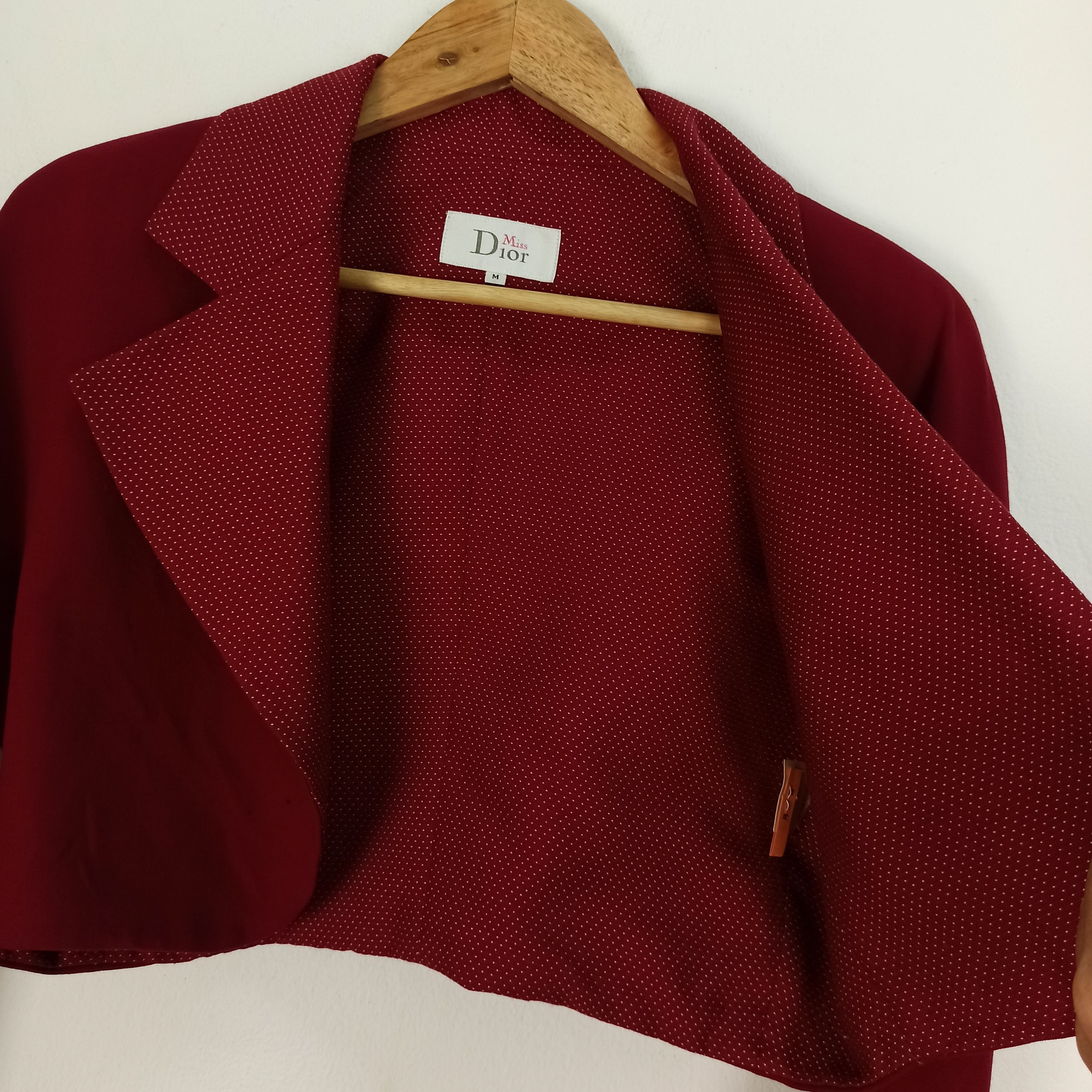 Christian Dior Monsieur 🔥STEALS🔥 Christian Dior Cropped Coat Red Jacket Size M / US 6-8 / IT 42-44 - 3 Thumbnail