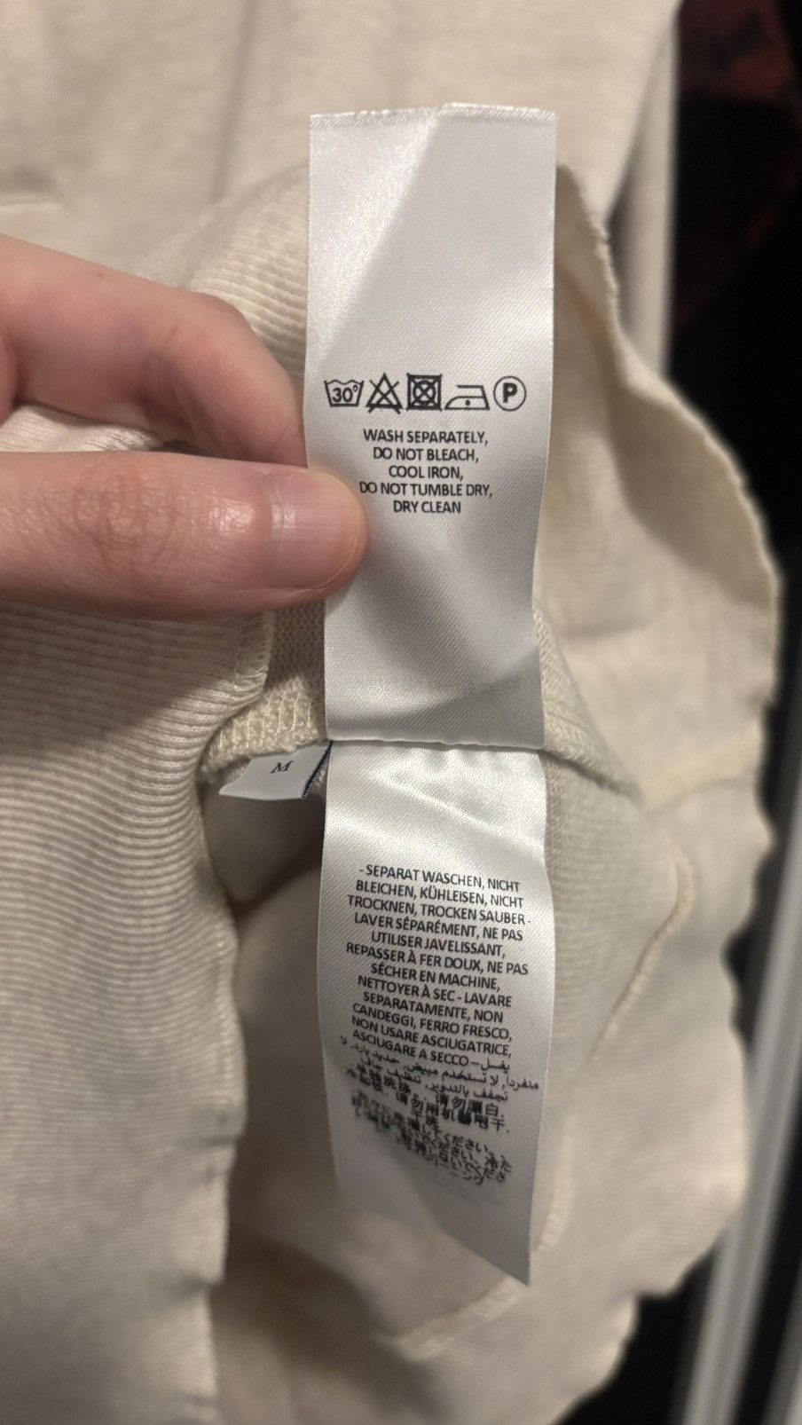 JW Anderson JW Anderson Asymmetric Thermal Long Sleeve Cream Size M Size US M / EU 48-50 / 2 - 5 Thumbnail