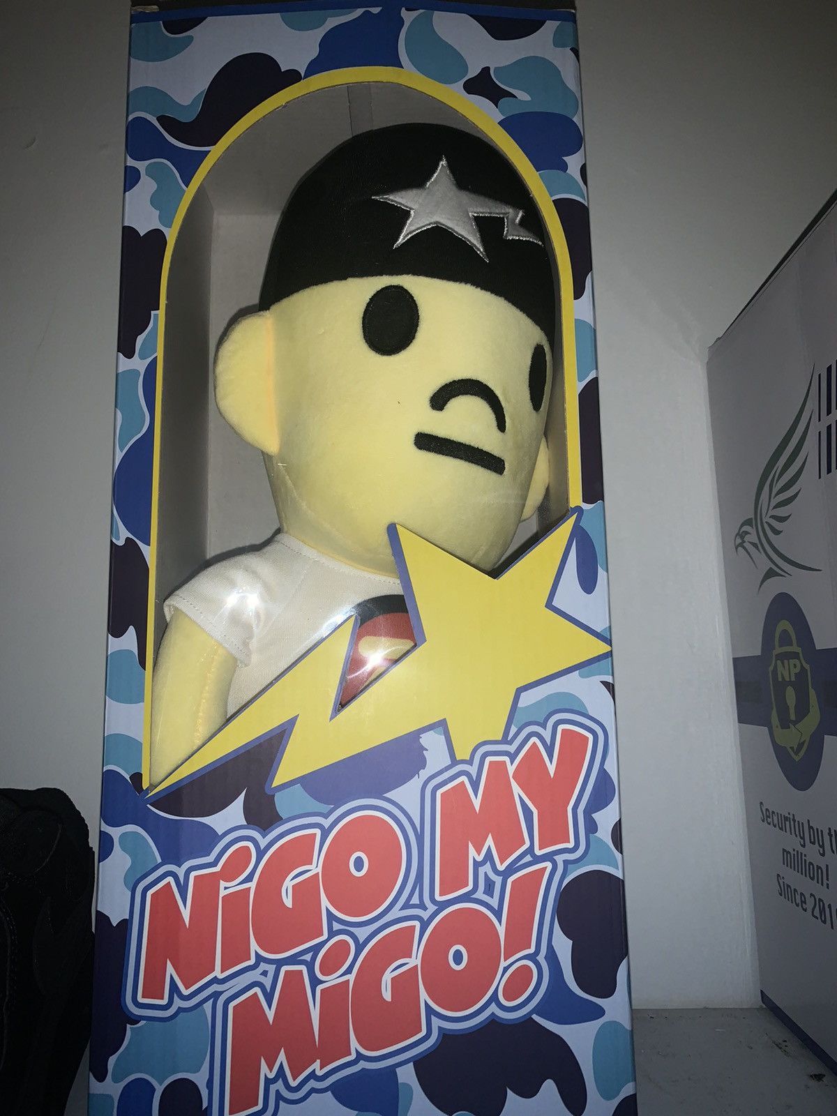 image of Nothing Personal Nigo My Migo Plush in Black, Men's