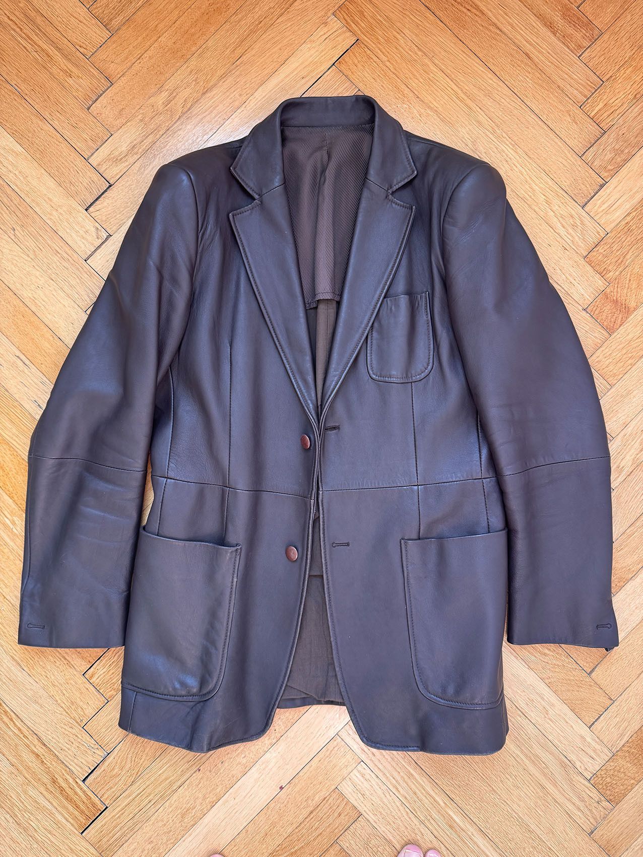 Maison Margiela MAISON MARTIN MARGIELA LEATHER JACKET SIZE 50 Size US M / EU 48-50 / 2 - 5 Thumbnail