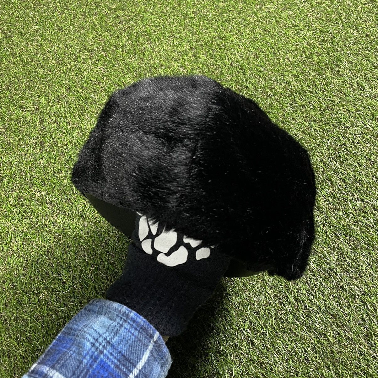Vintage Vintage 90s Mohair Fuzzy Beanie Black Goth Alt Grunge OS Size ONE SIZE - 3 Thumbnail